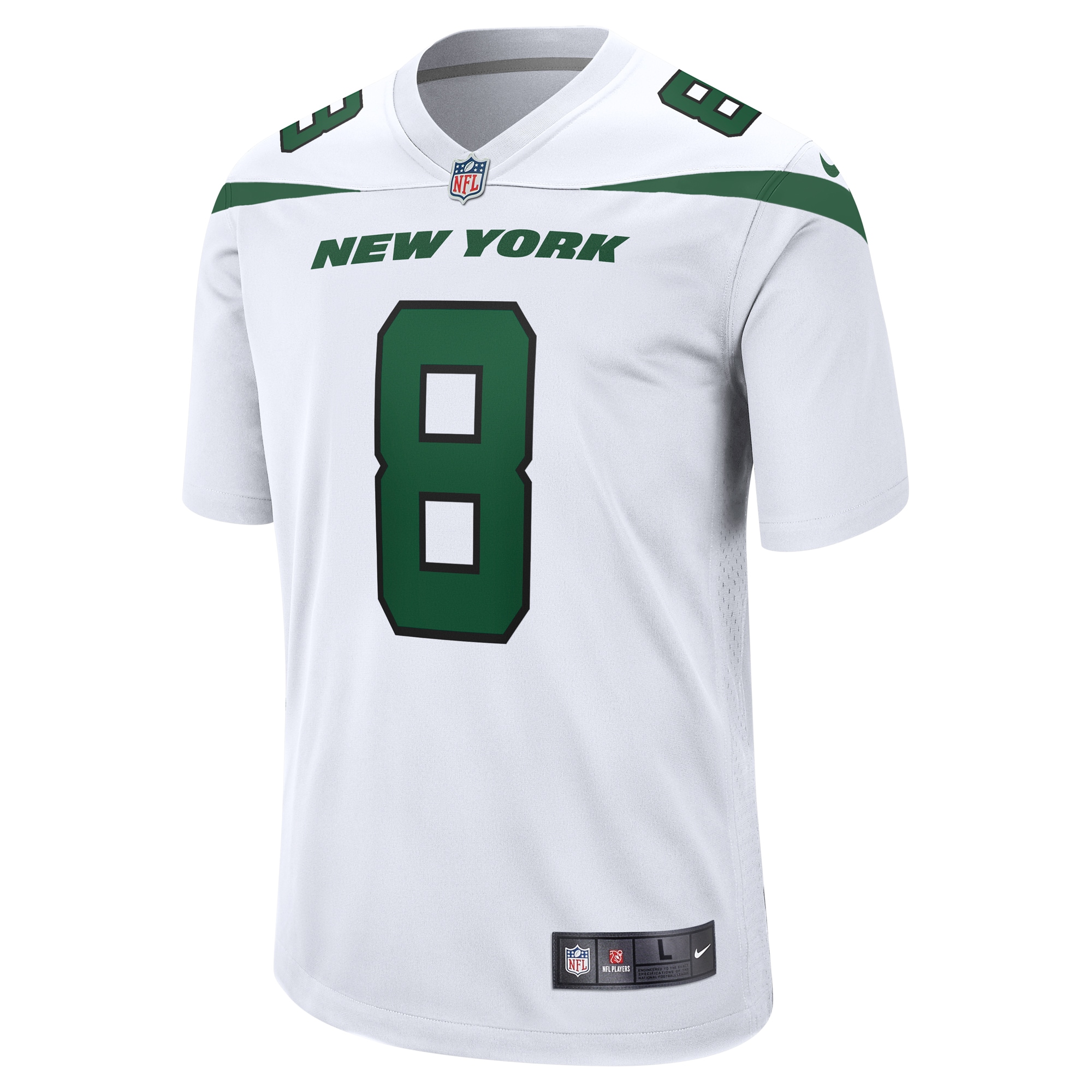 Aaron Rodgers New York Jets Nike Game Jersey - White - vstockx