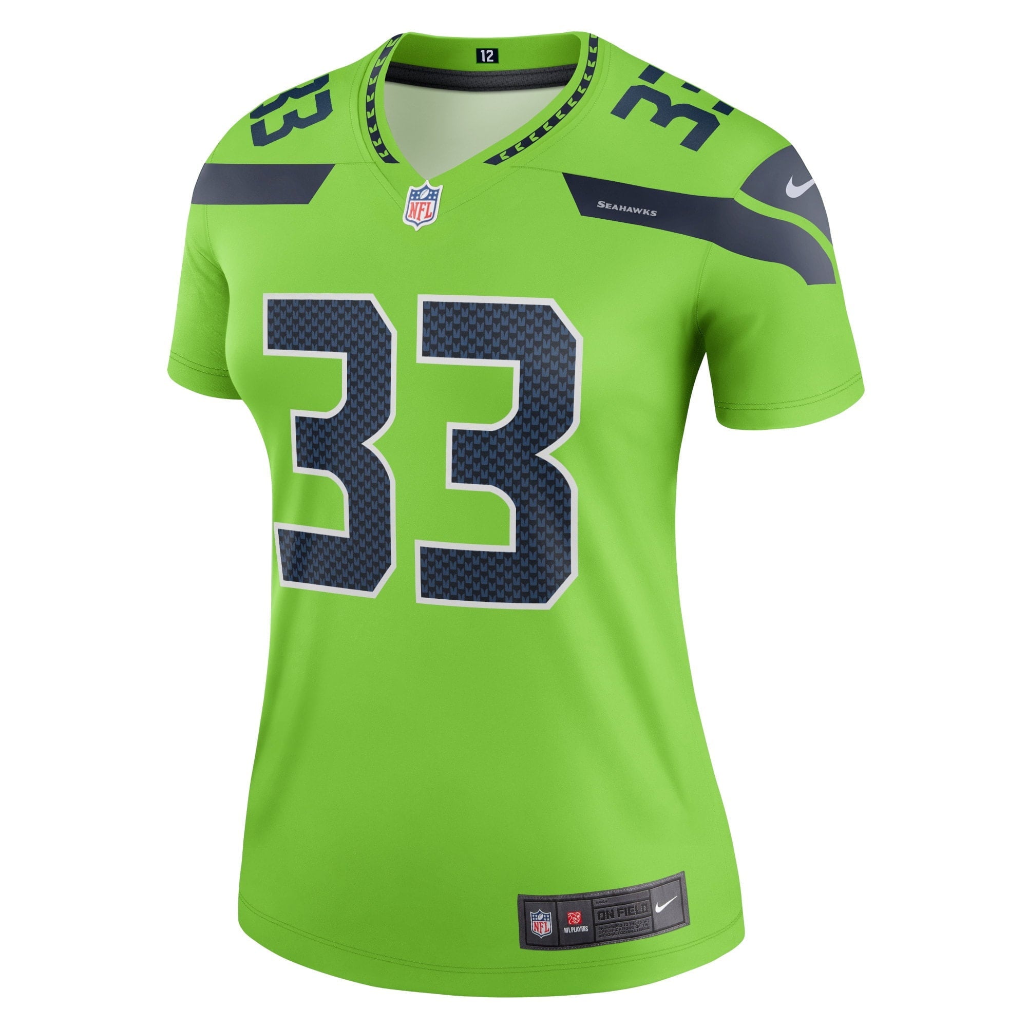 Women's Nike Jamal Adams Neon Green Seattle Seahawks Legend Jersey - vstockx