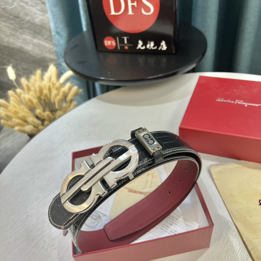 Streetwear Belt Ferragamo 319572 size:3.5cm - vstockx