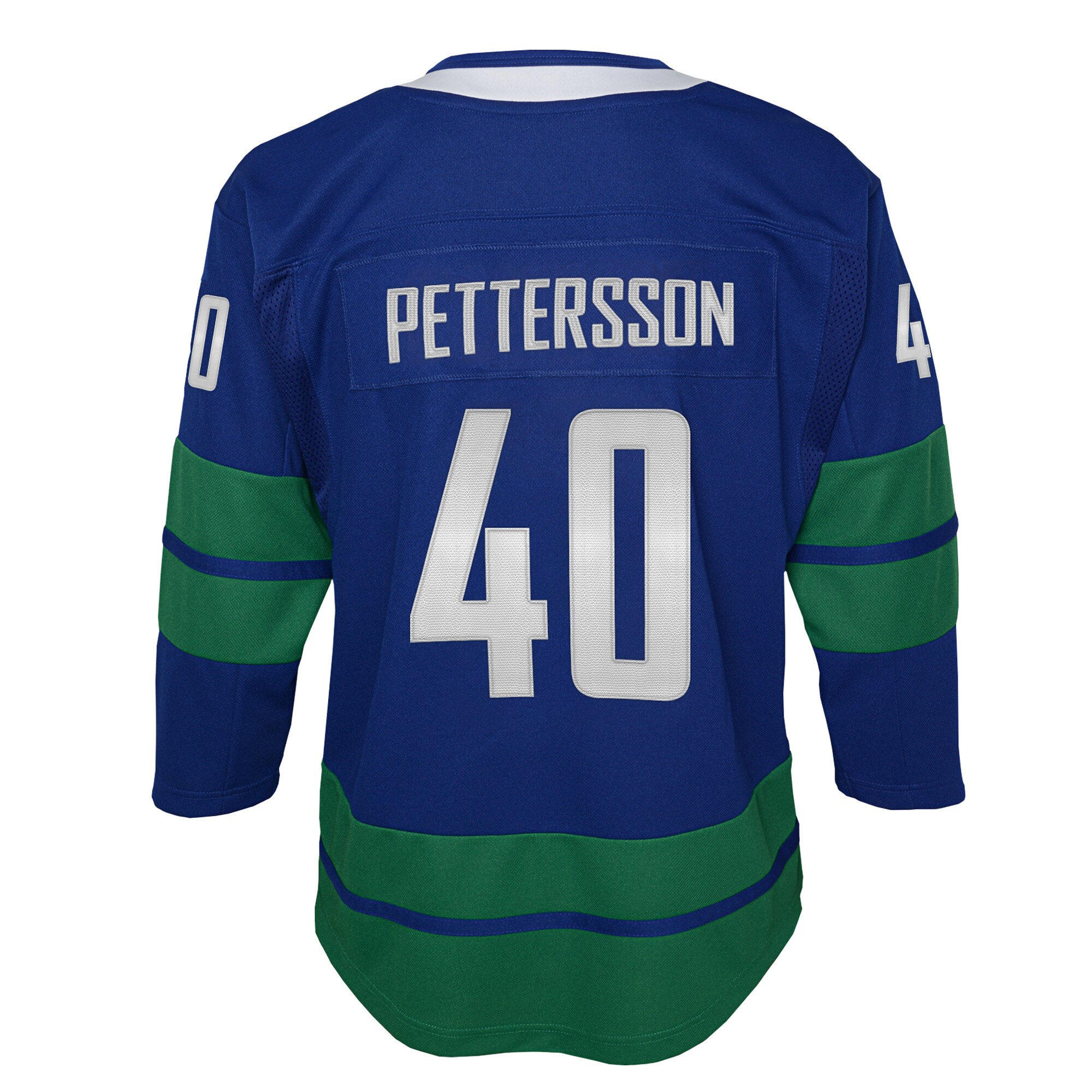 Elias Pettersson Vancouver Canucks Youth Royal 2019/20 Alternate Premier Player Jersey - vstockx