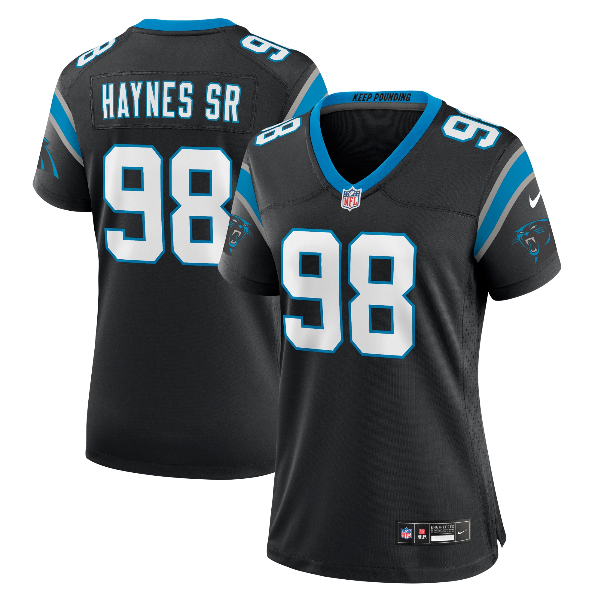 Marquis Haynes Sr. Carolina Panthers Nike Women's Team Game Jersey - Black - vstockx