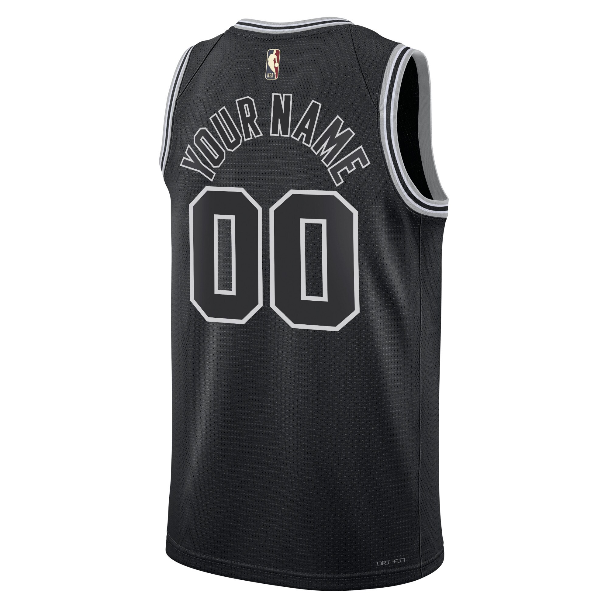 San Antonio Spurs Nike Unisex 2022/23 Custom Swingman Jersey - Classic Edition - Black - vstockx