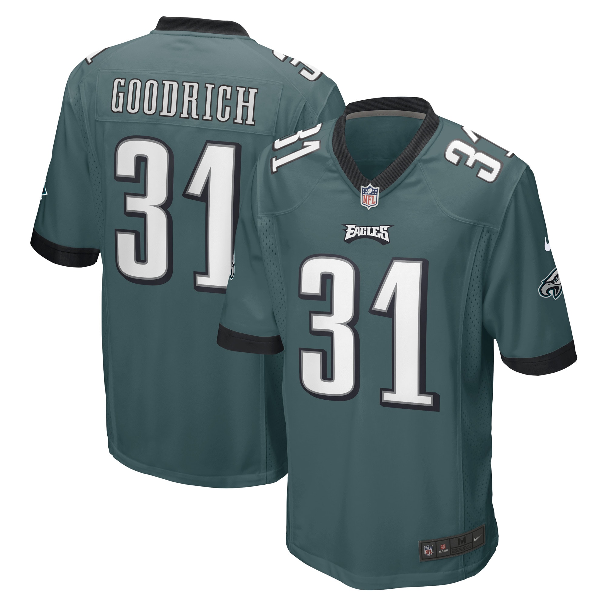 Mario Goodrich Philadelphia Eagles Nike Game Player Jersey - Midnight Green - vstockx