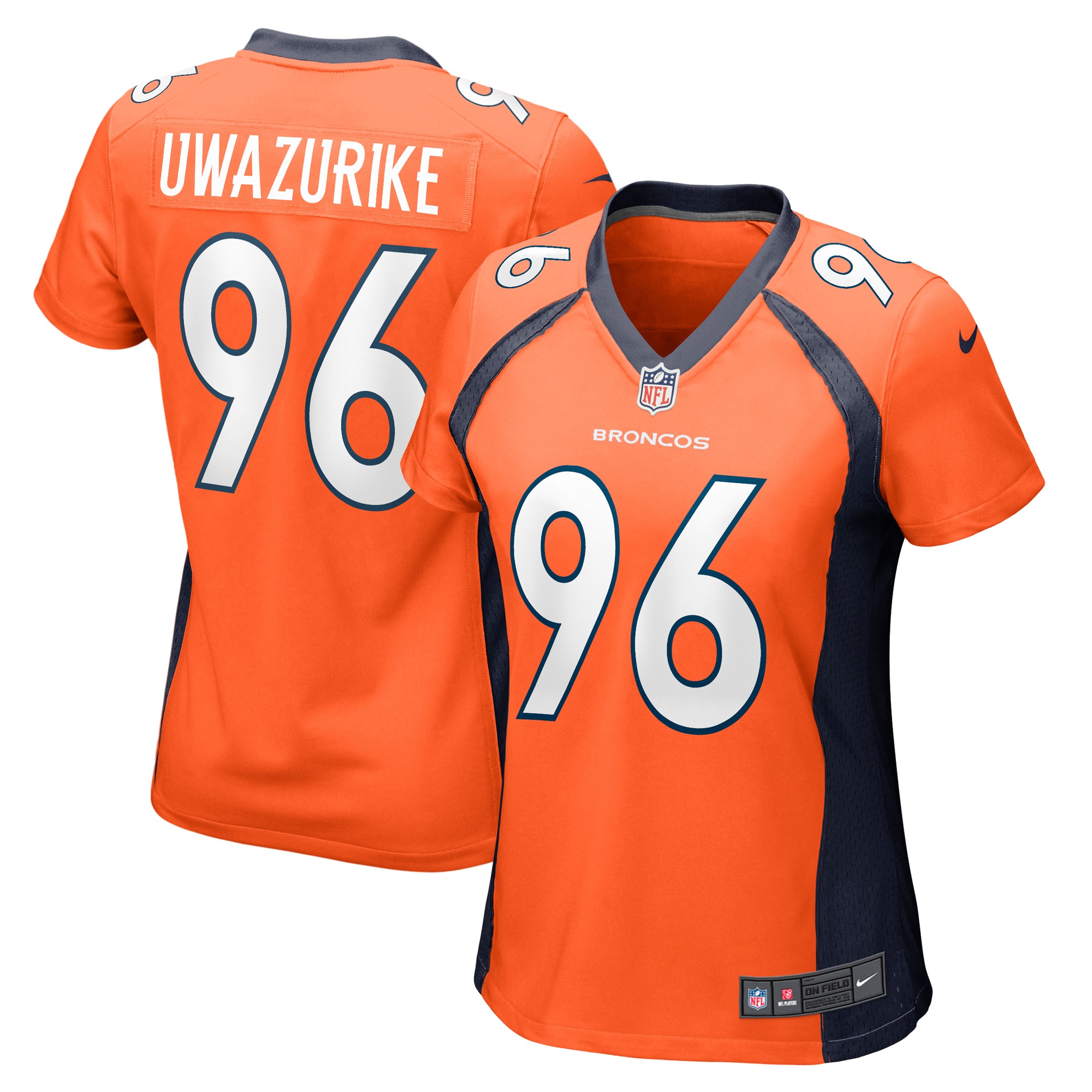 Eyioma Uwazurike Denver Broncos Nike Women's Game Player Jersey - Orange - vstockx