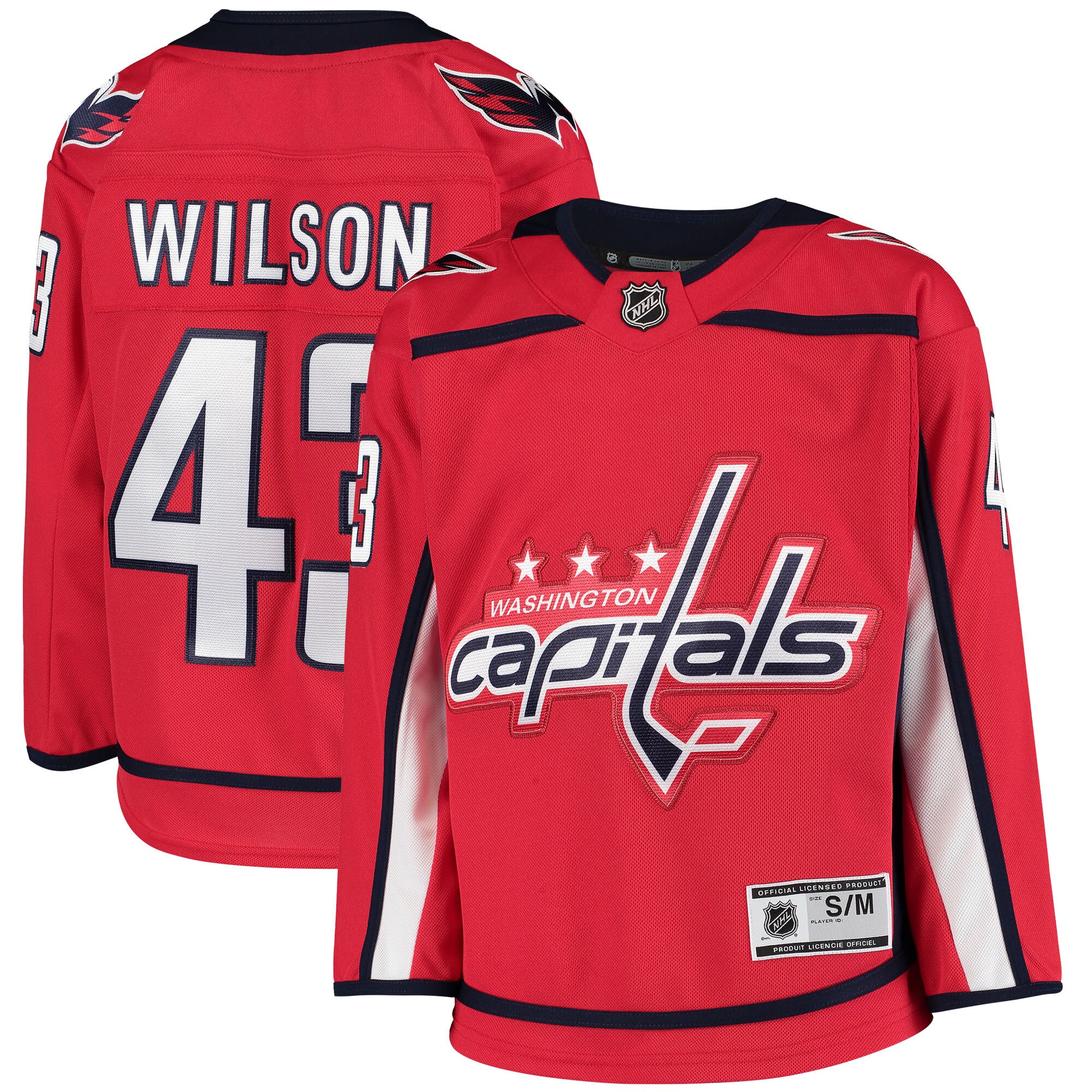 Tom Wilson Washington Capitals Youth Home Premier Player Jersey - Red - vstockx