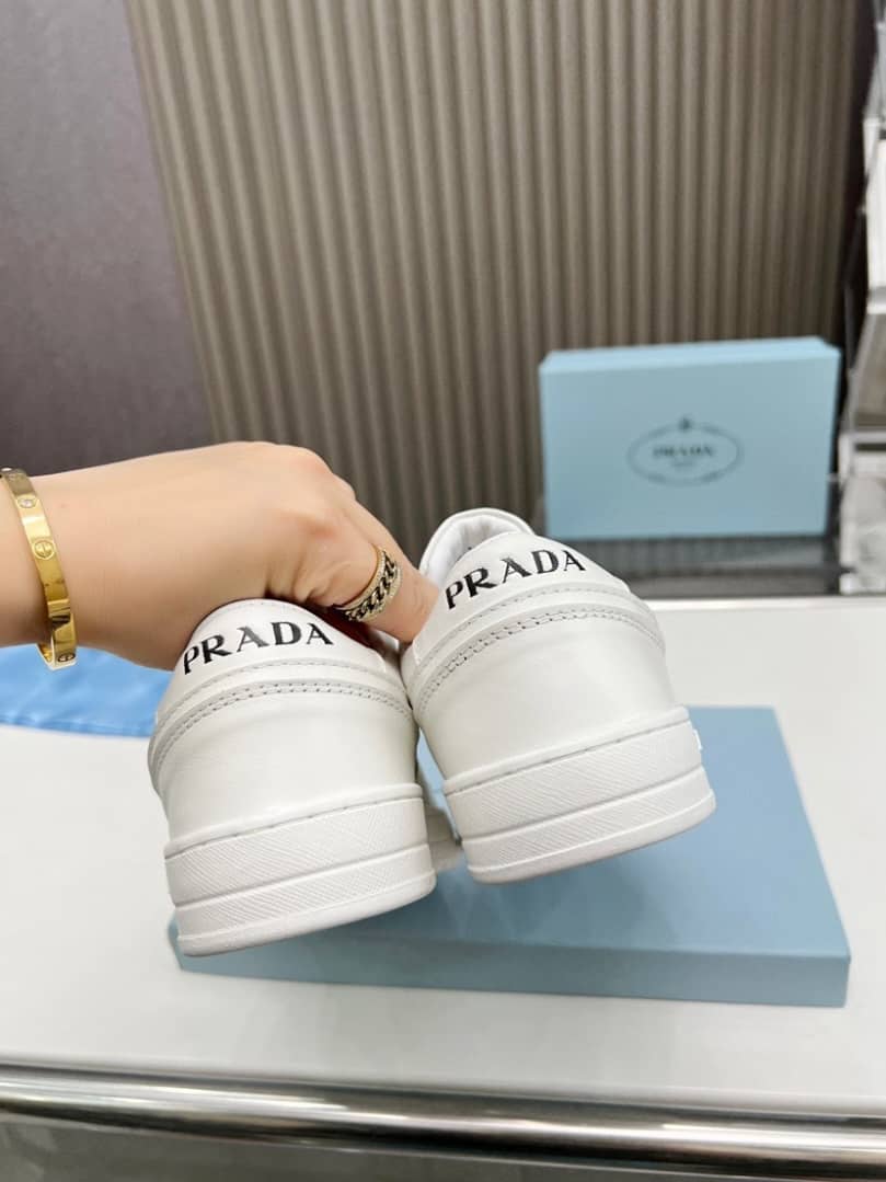 Prada Downtown Low Top Sneakers Leather - vstockx