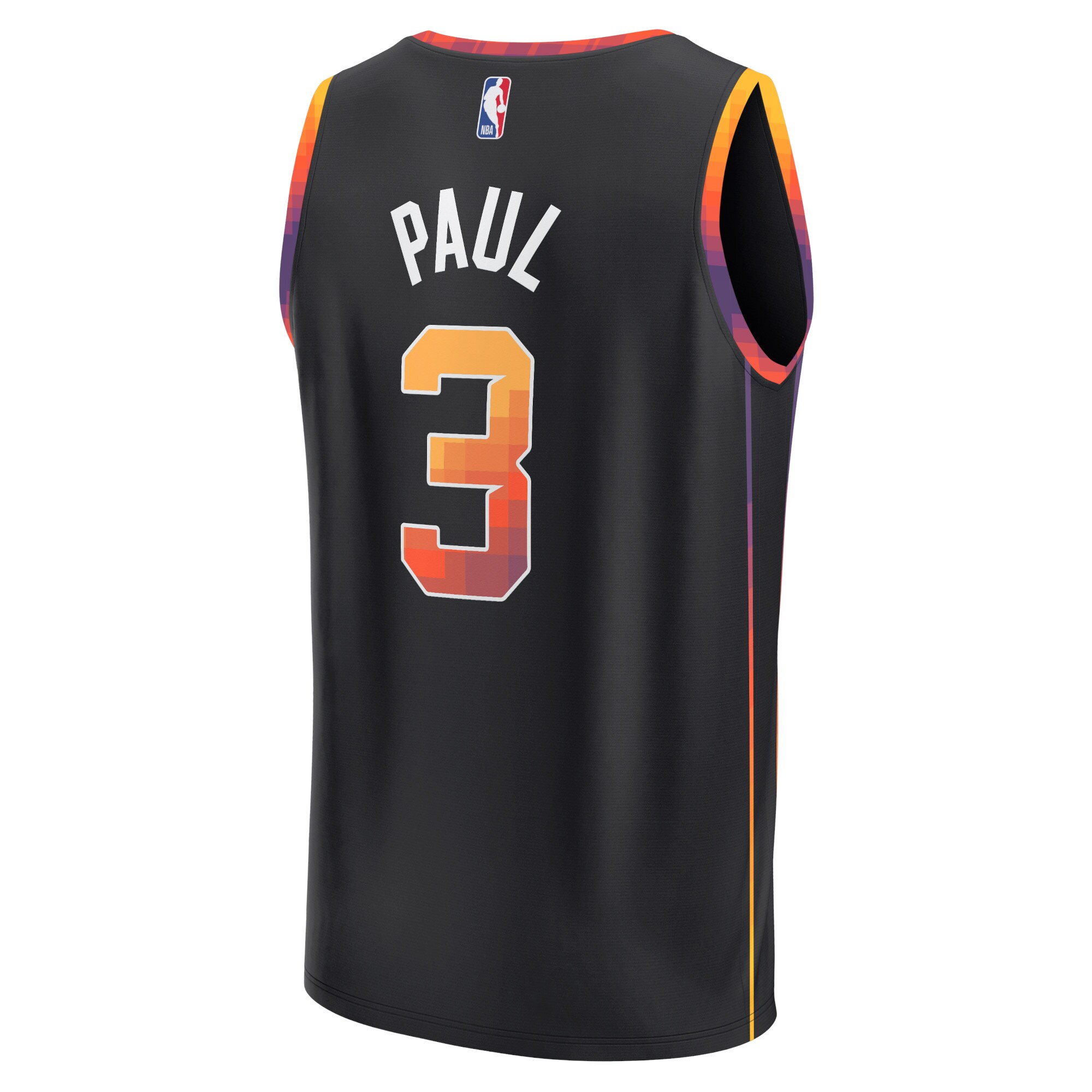 Chris Paul Phoenix Suns Fanatics Branded Fast Break Replica Player Jersey - Statement Edition - Black - vstockx
