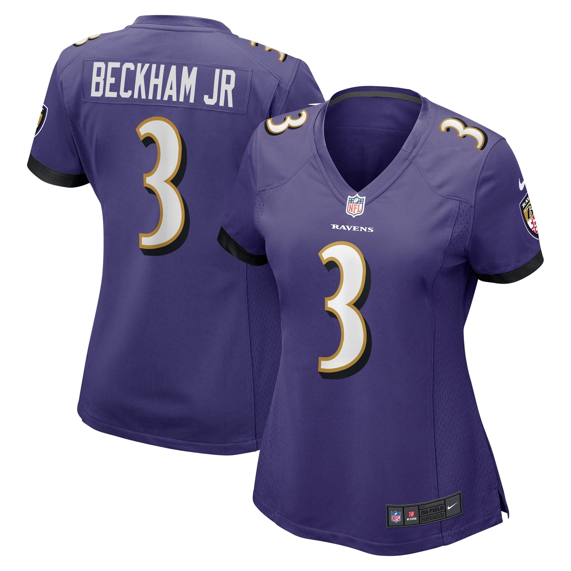 Women's Nike Odell Beckham Jr. Purple Baltimore Ravens Game Jersey - vstockx