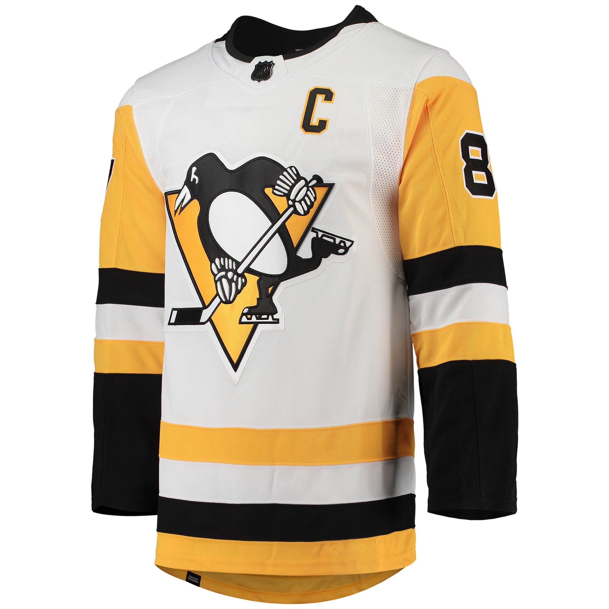 Sidney Crosby Pittsburgh Penguins adidas Away Primegreen Authentic Pro Player Jersey - White - vstockx