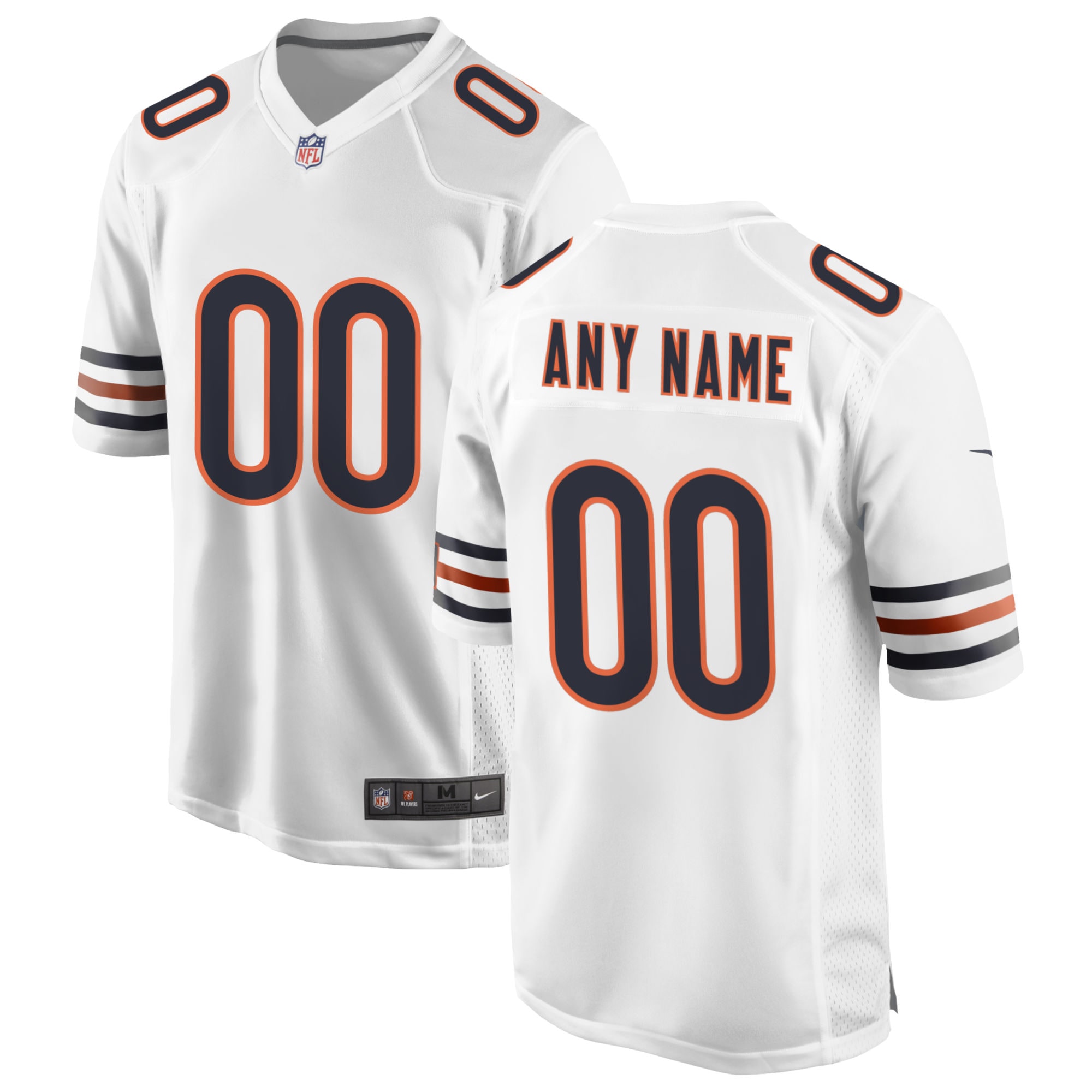 Chicago Bears Nike Custom Game Jersey - White - vstockx