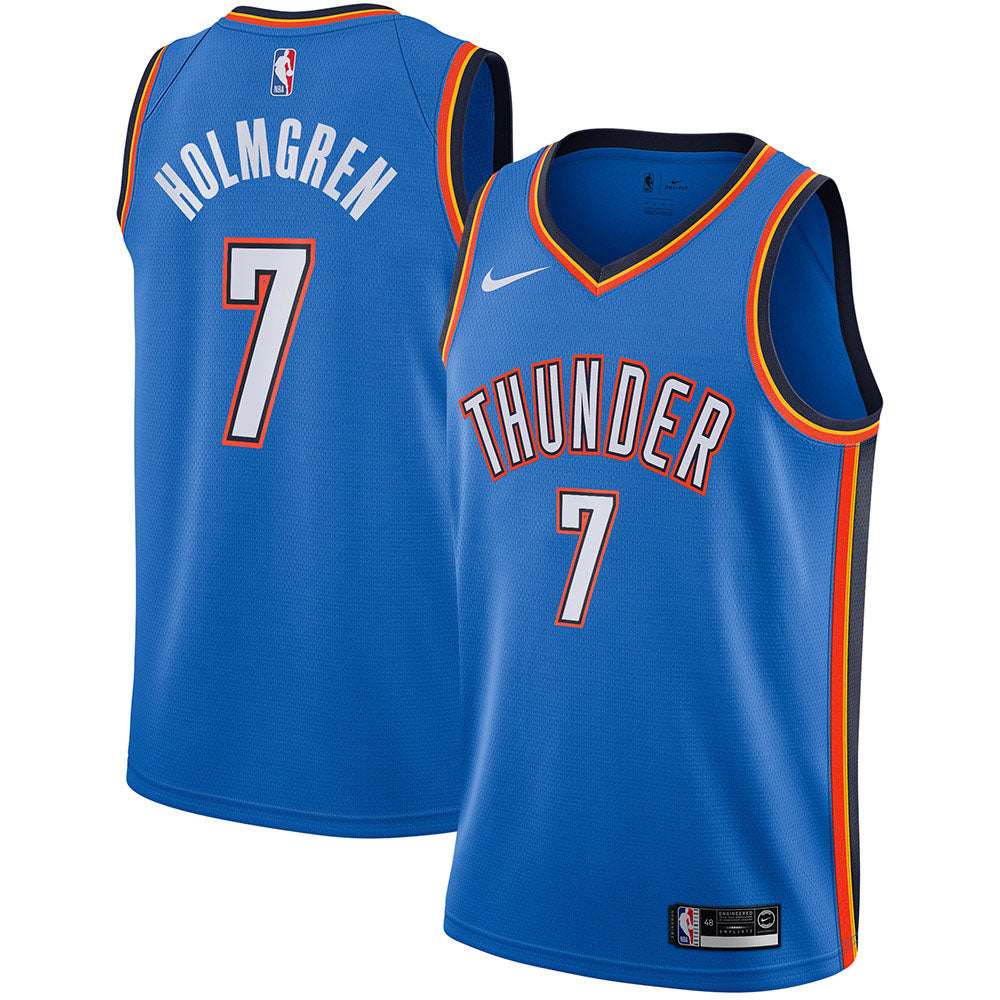Youth Oklahoma City Thunder Chet Holmgren Icon Edition Jersey - Blue - vstockx