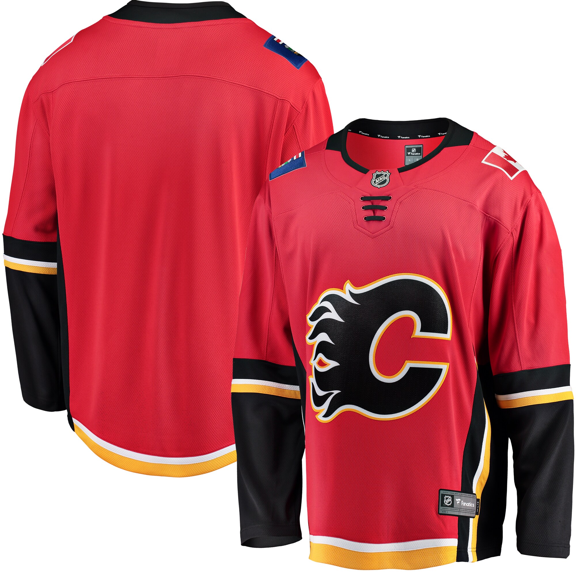 Calgary Flames Fanatics Branded Premier Breakaway Alternate Jersey - Red/Black - vstockx