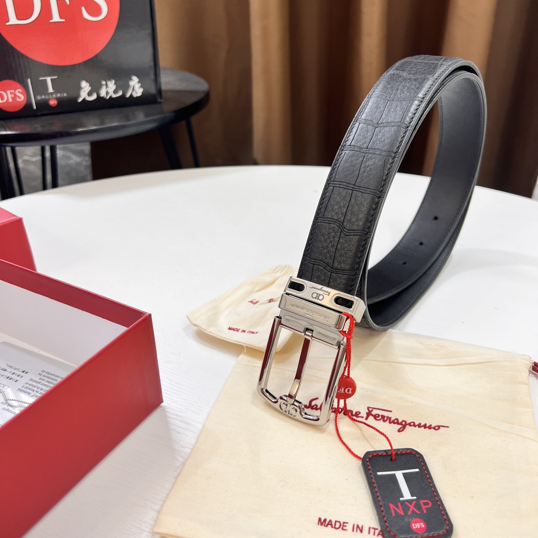 Streetwear Belt Ferragamo 319708 size:3.5cm - vstockx