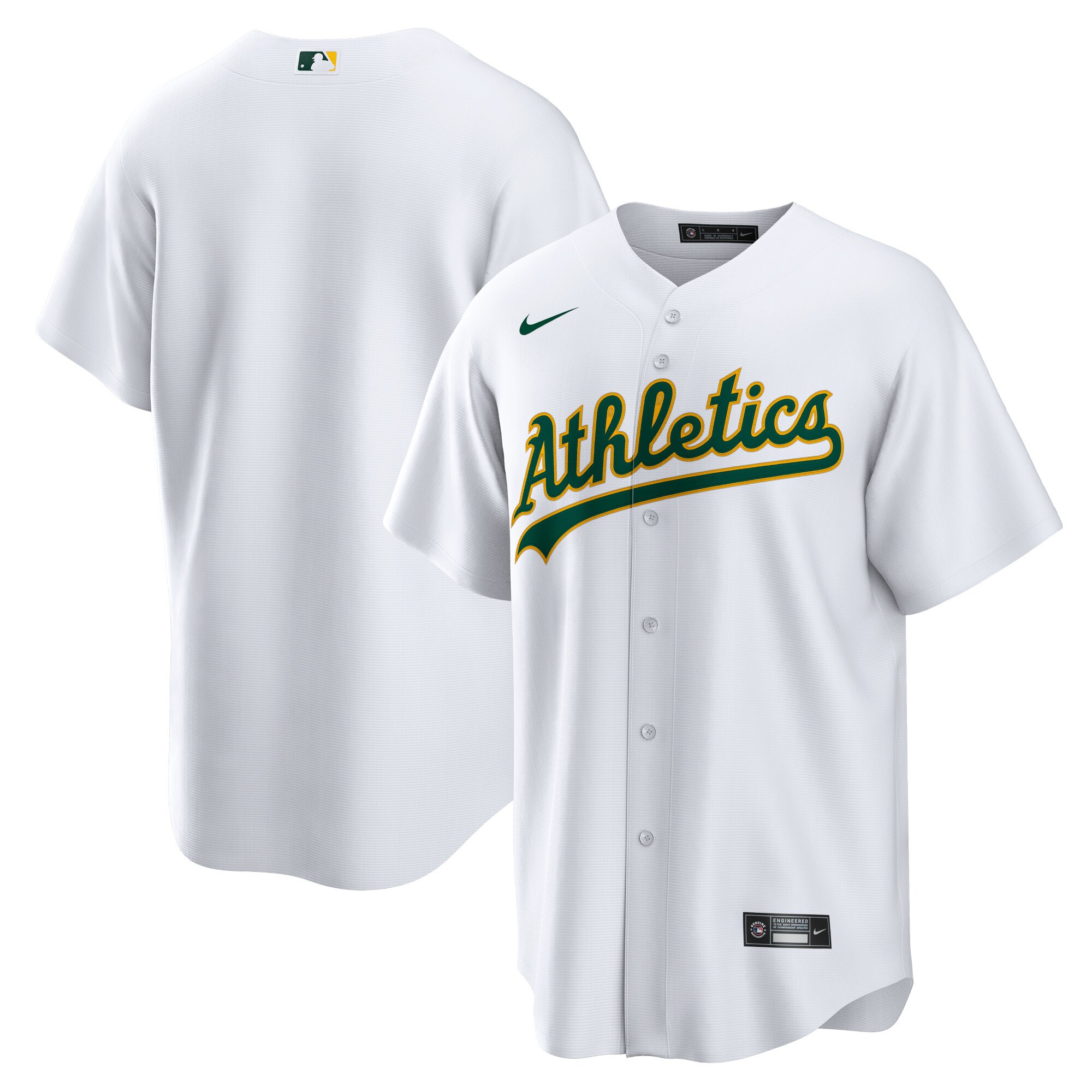 Oakland Athletics Nike Home Blank Replica Jersey - White - vstockx