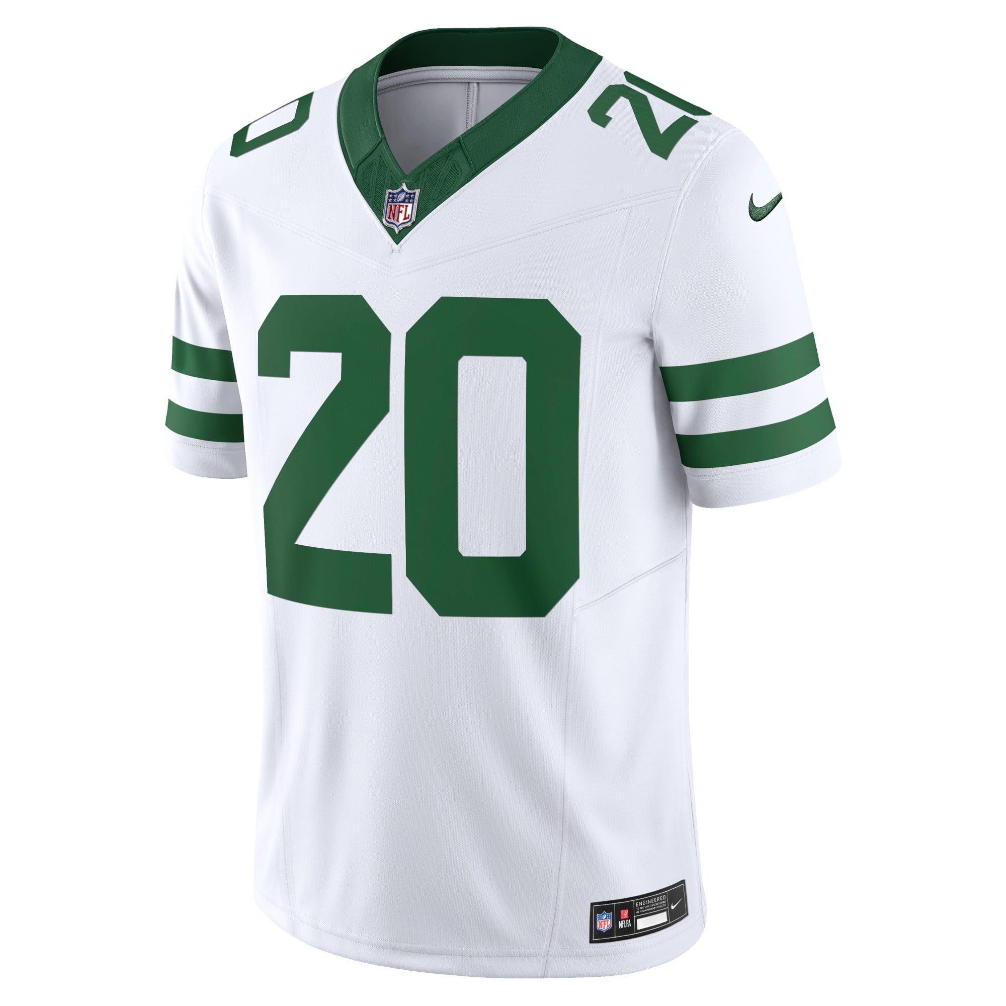 Men's Nike Breece Hall White New York Jets Legacy Vapor F.U.S.E. Limited Jersey - vstockx