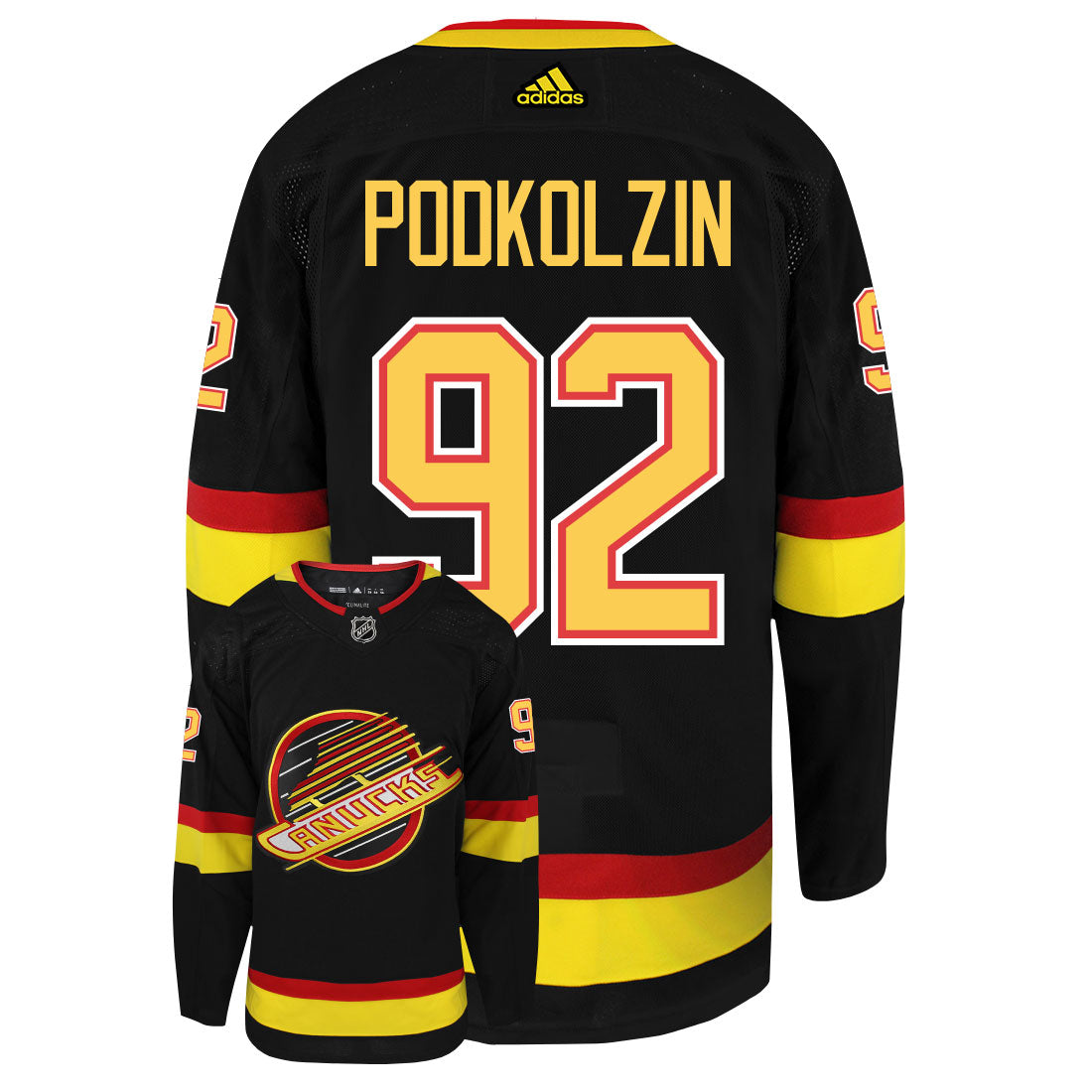 Vasily Podkolzin Vancouver Canucks Adidas Primegreen Authentic NHL Hockey Jersey - vstockx