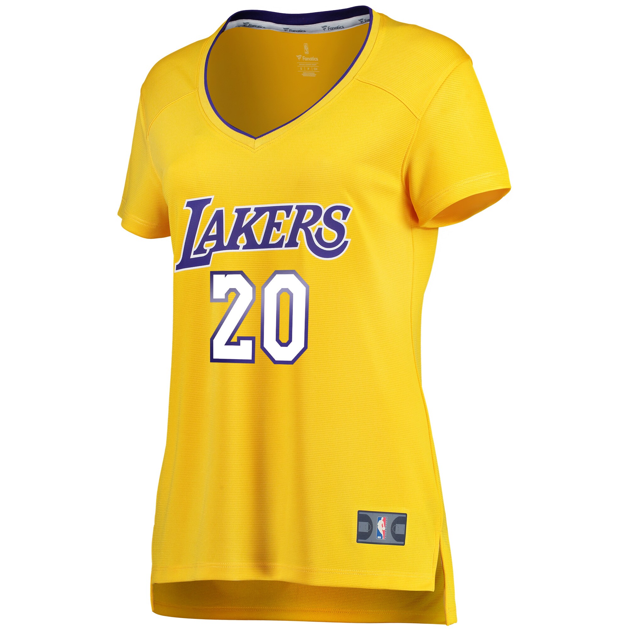 Andre Ingram Los Angeles Lakers Fanatics Branded Women's Fast Break Road Replica Jersey Gold - Icon Edition - vstockx