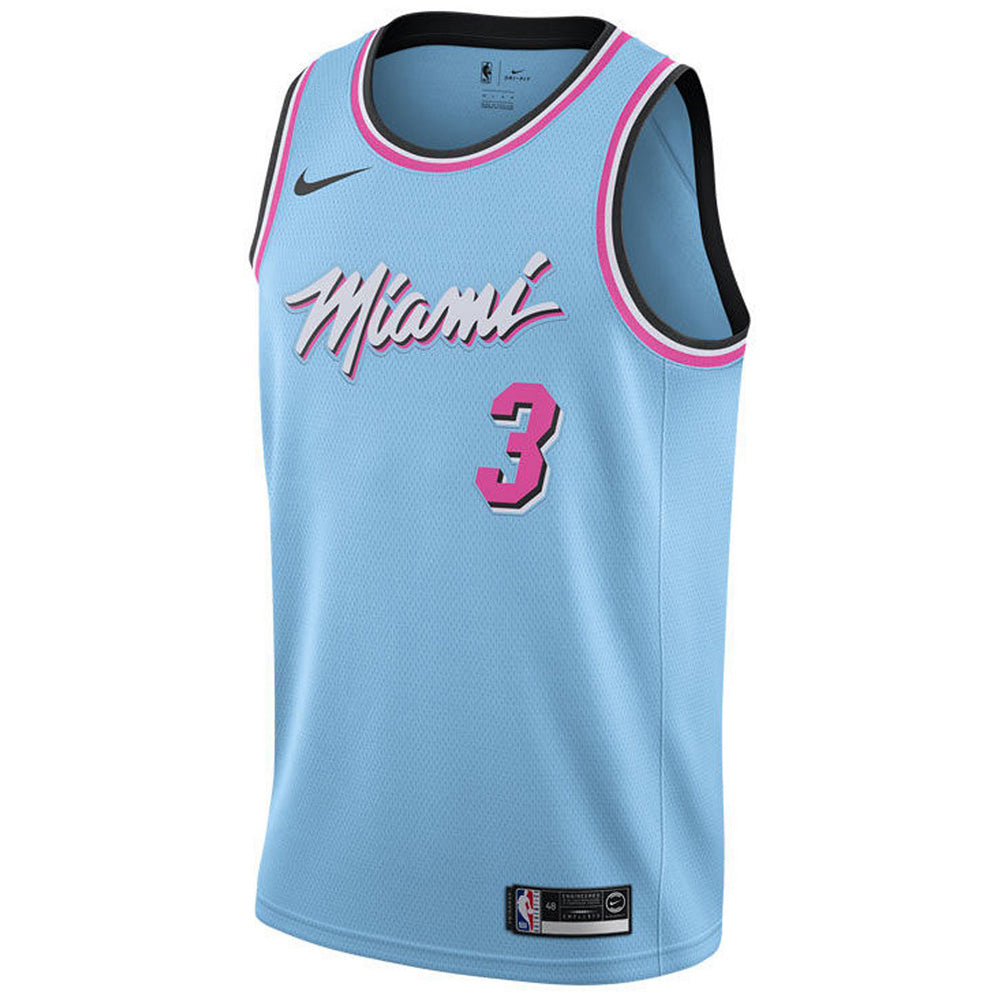 Men's Miami Heat Dwyane Wade City Edition Jersey - Light Blue - vstockx