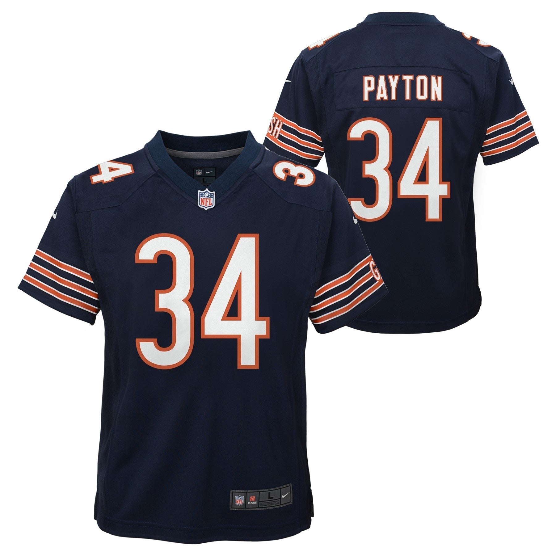 Walter Payton Chicago Bears Nike Navy Youth Game Jersey - vstockx