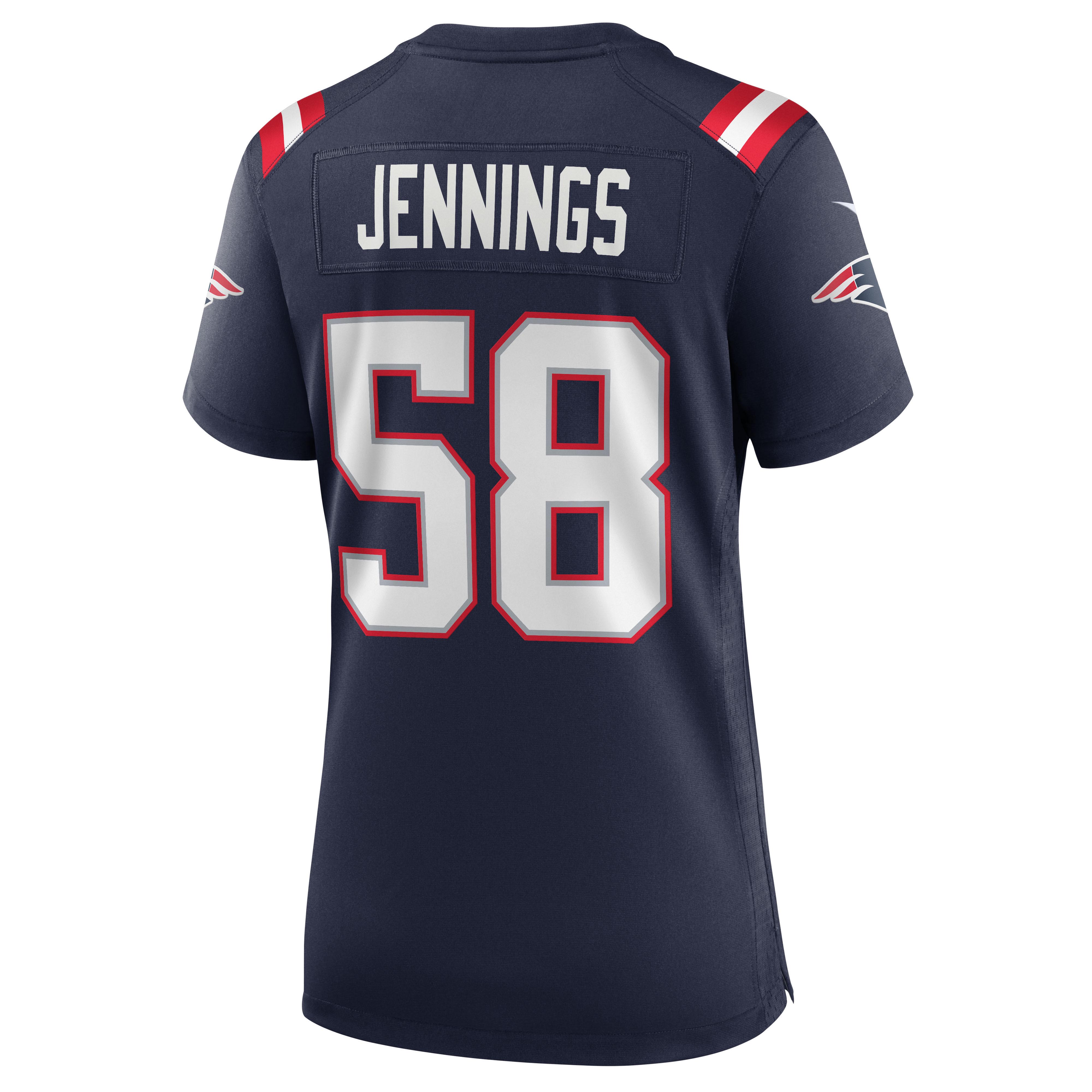 Anfernee Jennings New England Patriots Nike Women's Team Game Jersey - Navy - vstockx