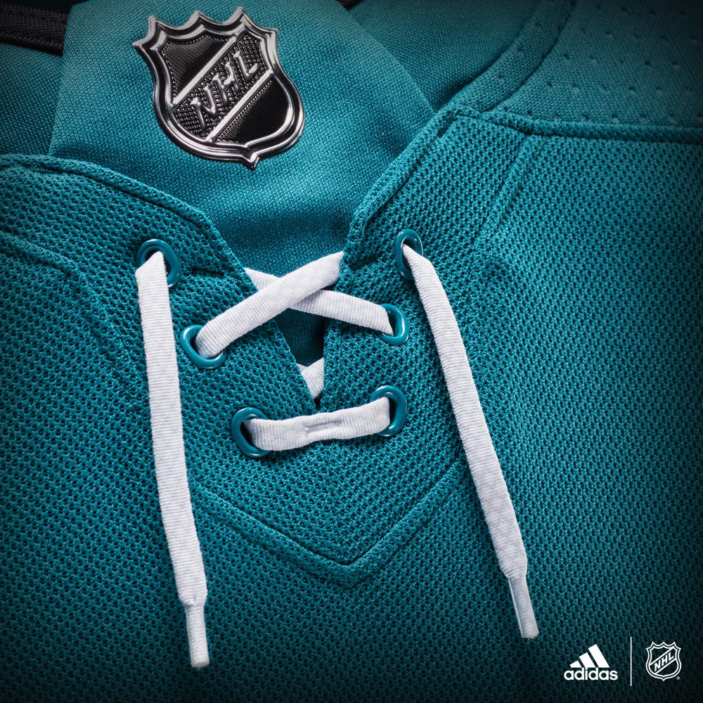 San Jose Sharks Adidas Authentic Home NHL Hockey Jersey - vstockx