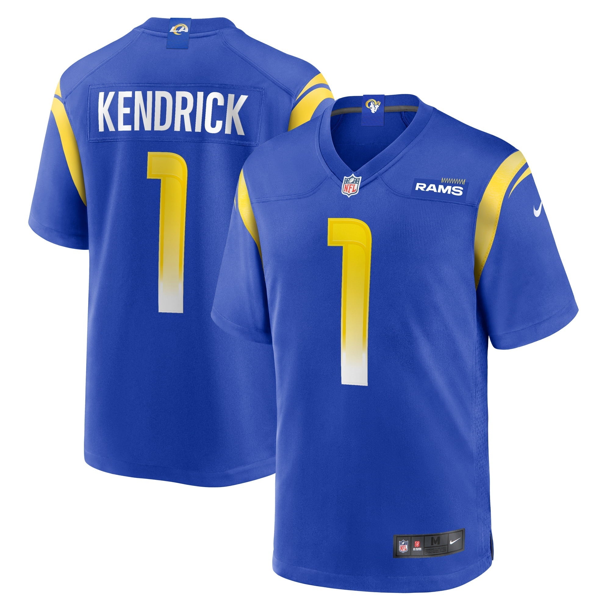 Men's Nike Derion Kendrick Royal Los Angeles Rams Home Game Jersey - vstockx