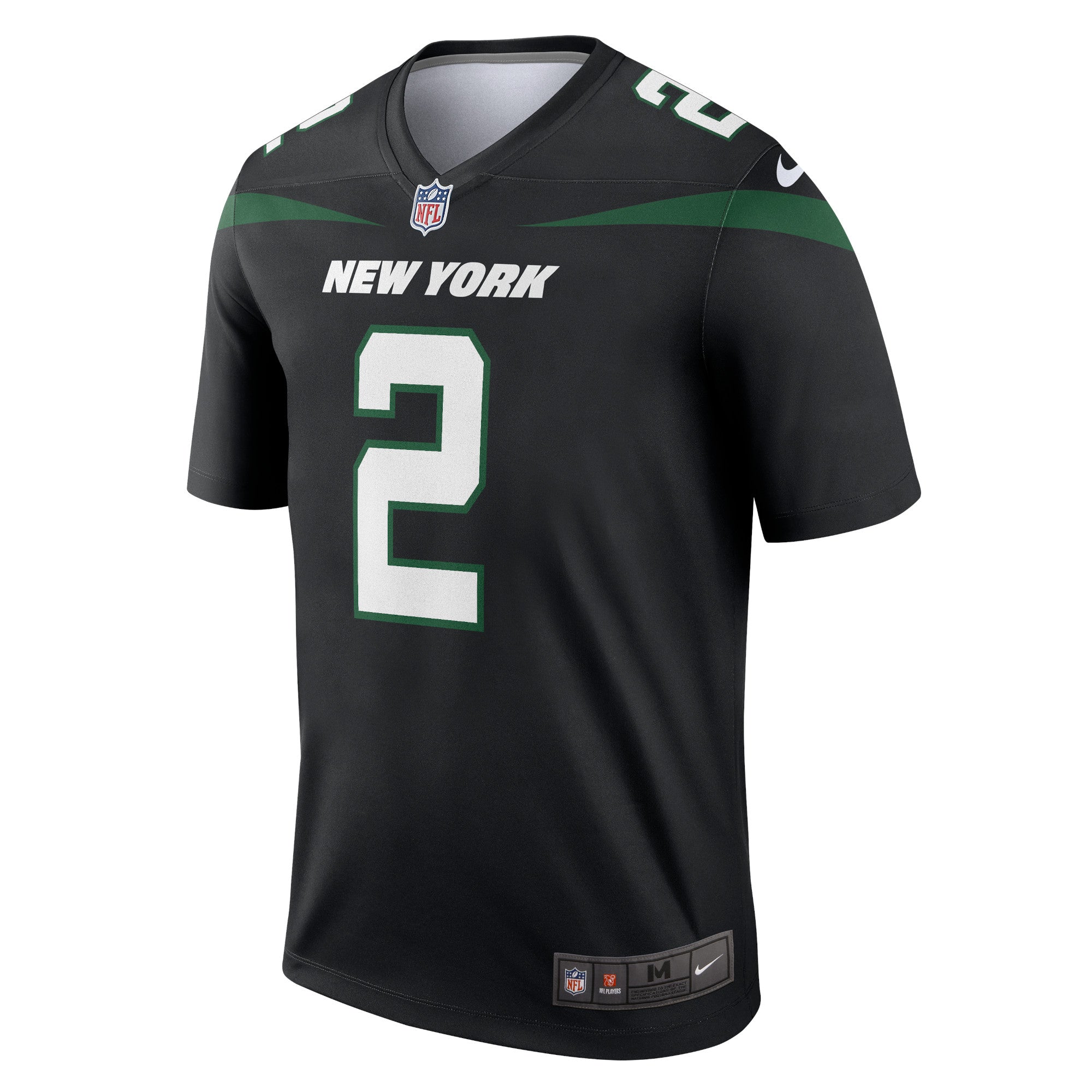 Men's Nike Zach Wilson Black New York Jets Legend Jersey - vstockx
