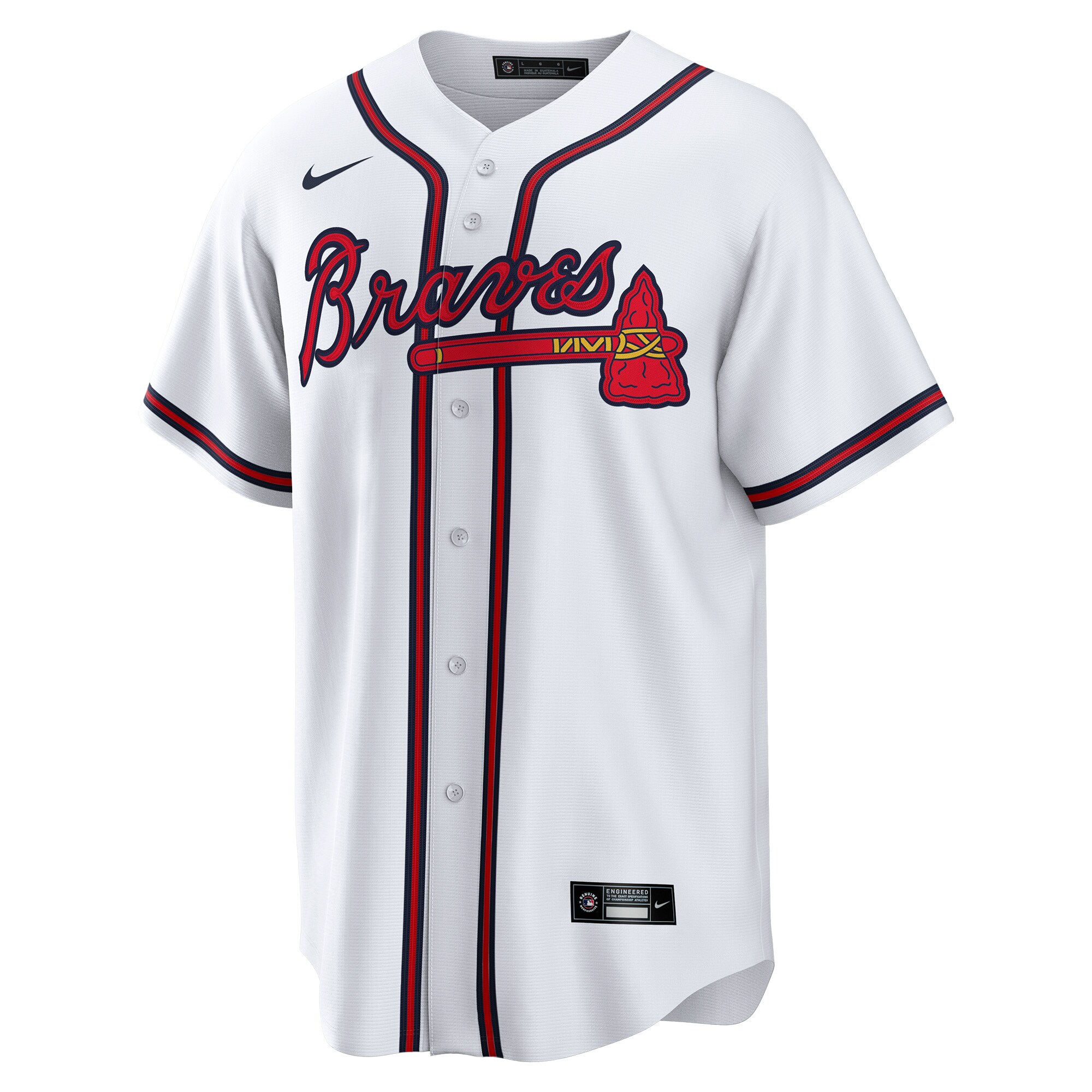 Joe Jimenez Atlanta Braves Nike Home Replica Player Jersey - White - vstockx