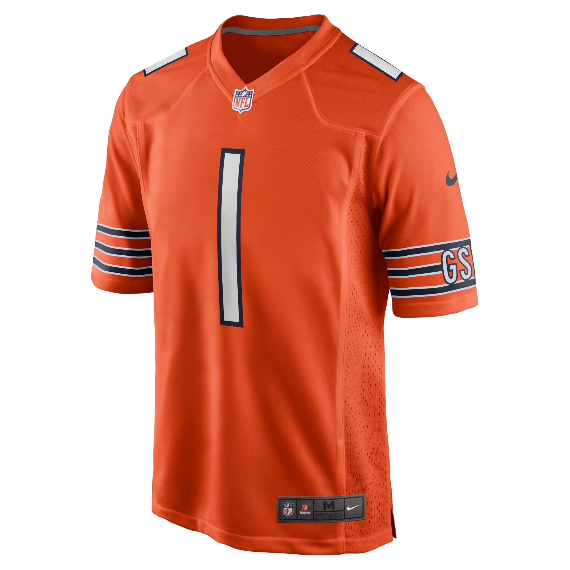 Justin Fields Chicago Bears Nike Player Game Jersey - Orange - vstockx