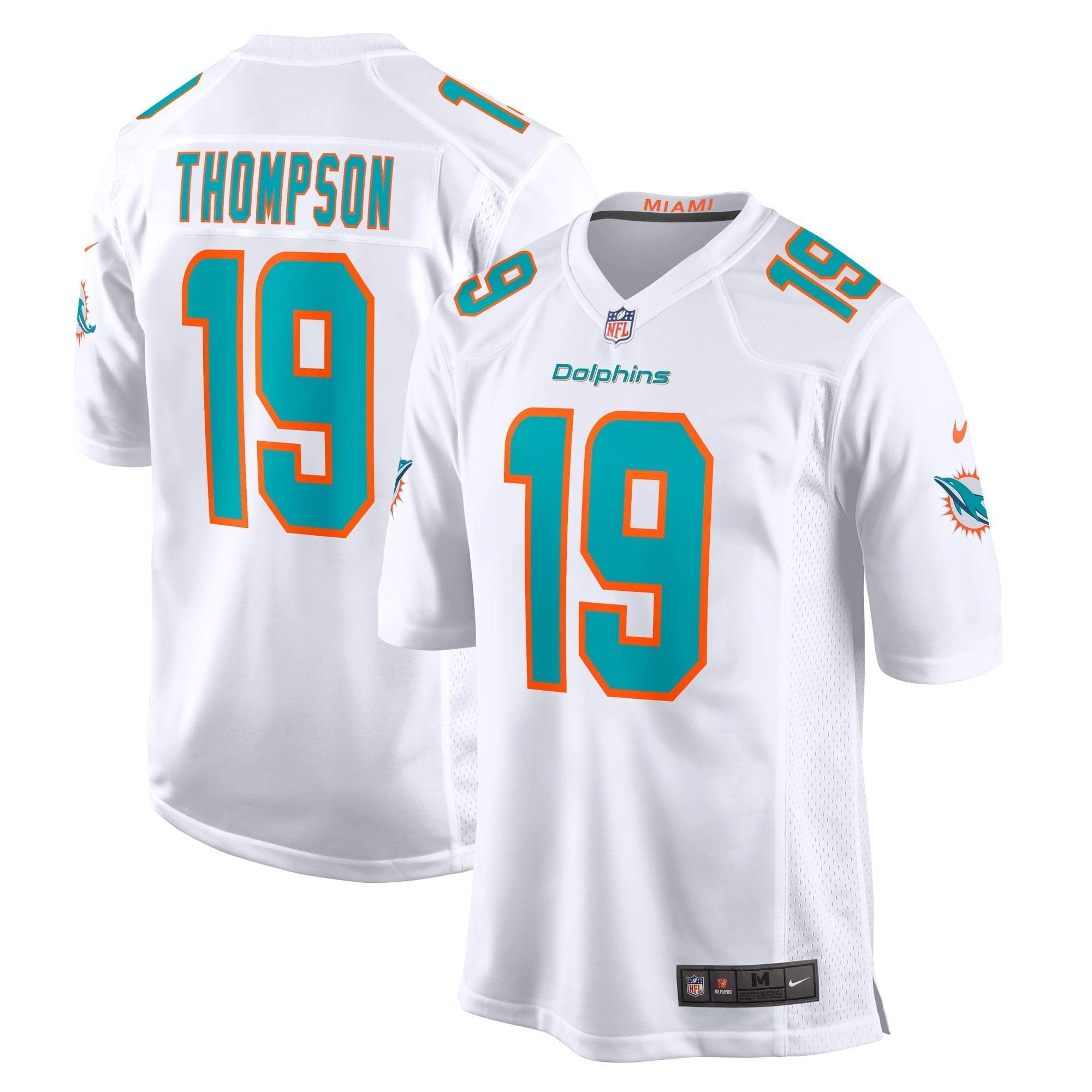 Men's Nike Skylar Thompson White Miami Dolphins Game Player Jersey - vstockx