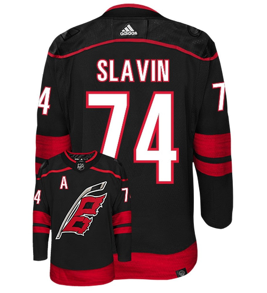 Jaccob Slavin Carolina Hurricanes Adidas Primegreen Authentic NHL Hockey Jersey - vstockx