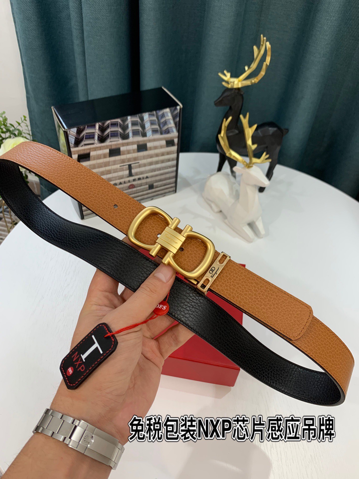 Streetwear Belt Ferragamo 319210 size:3.5cm - vstockx