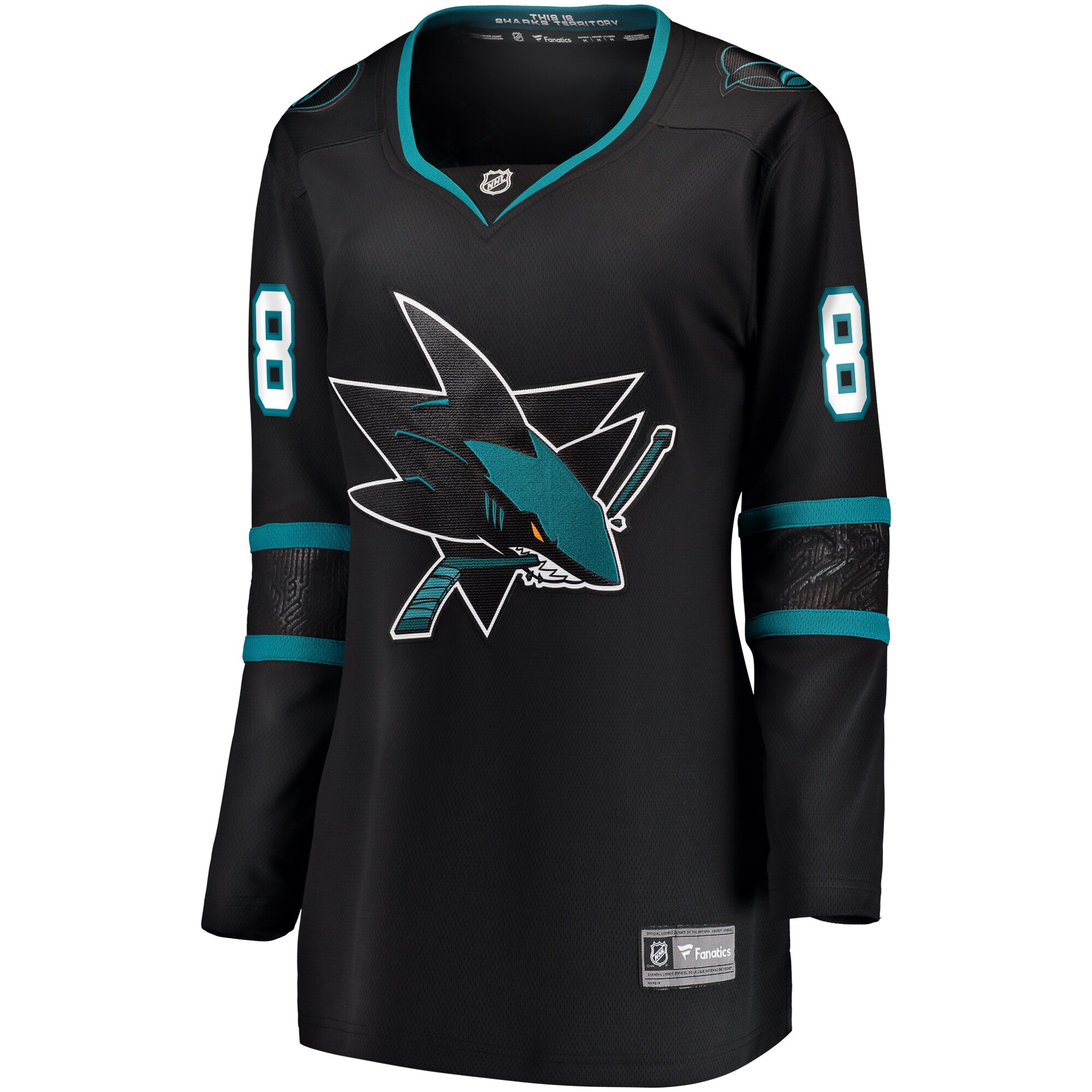 Brent Burns San Jose Sharks Fanatics Branded Women's Alternate Breakaway Player Jersey - Black - vstockx
