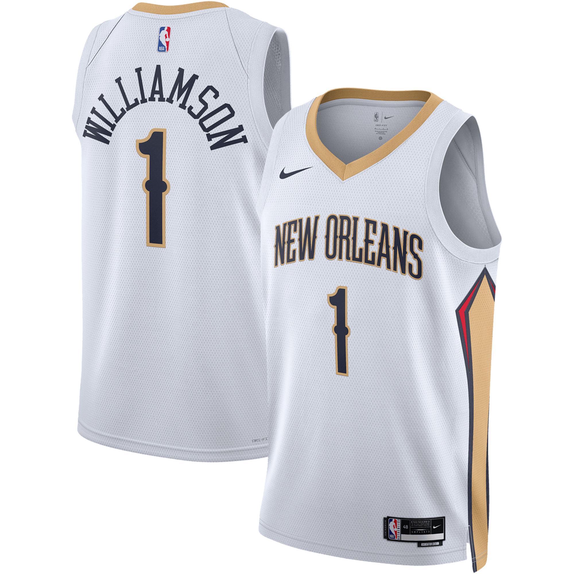 Zion Williamson New Orleans Pelicans Nike Unisex Swingman Jersey - Association Edition - White - vstockx