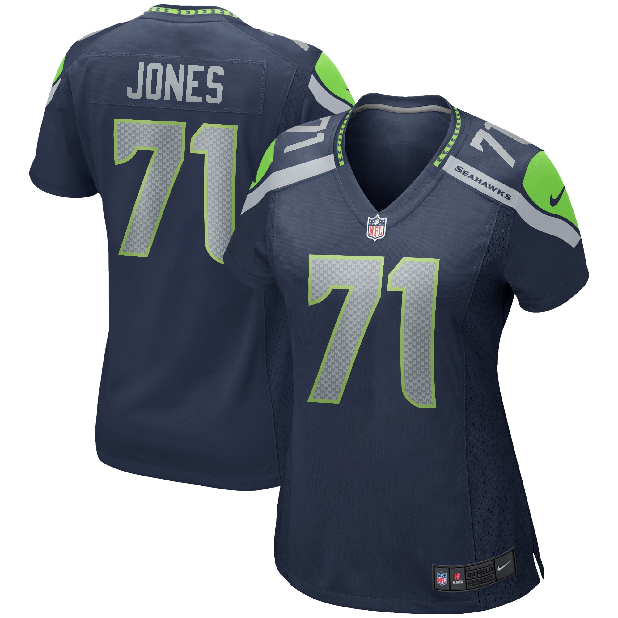 Walter Jones Seattle Seahawks Nike Women's Game Retired Player Jersey - College Navy - vstockx