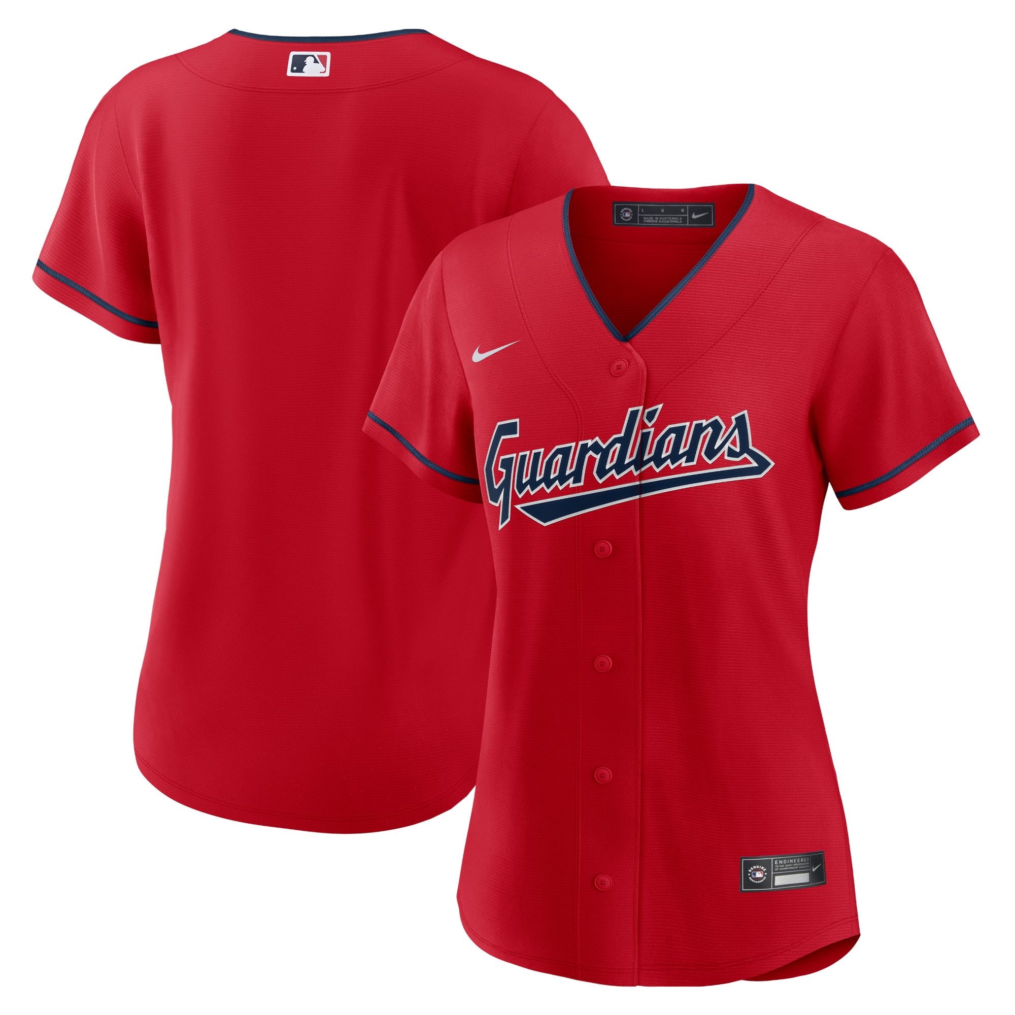 Cleveland Guardians Nike Women's Alternate Replica Team Jersey - Red - vstockx