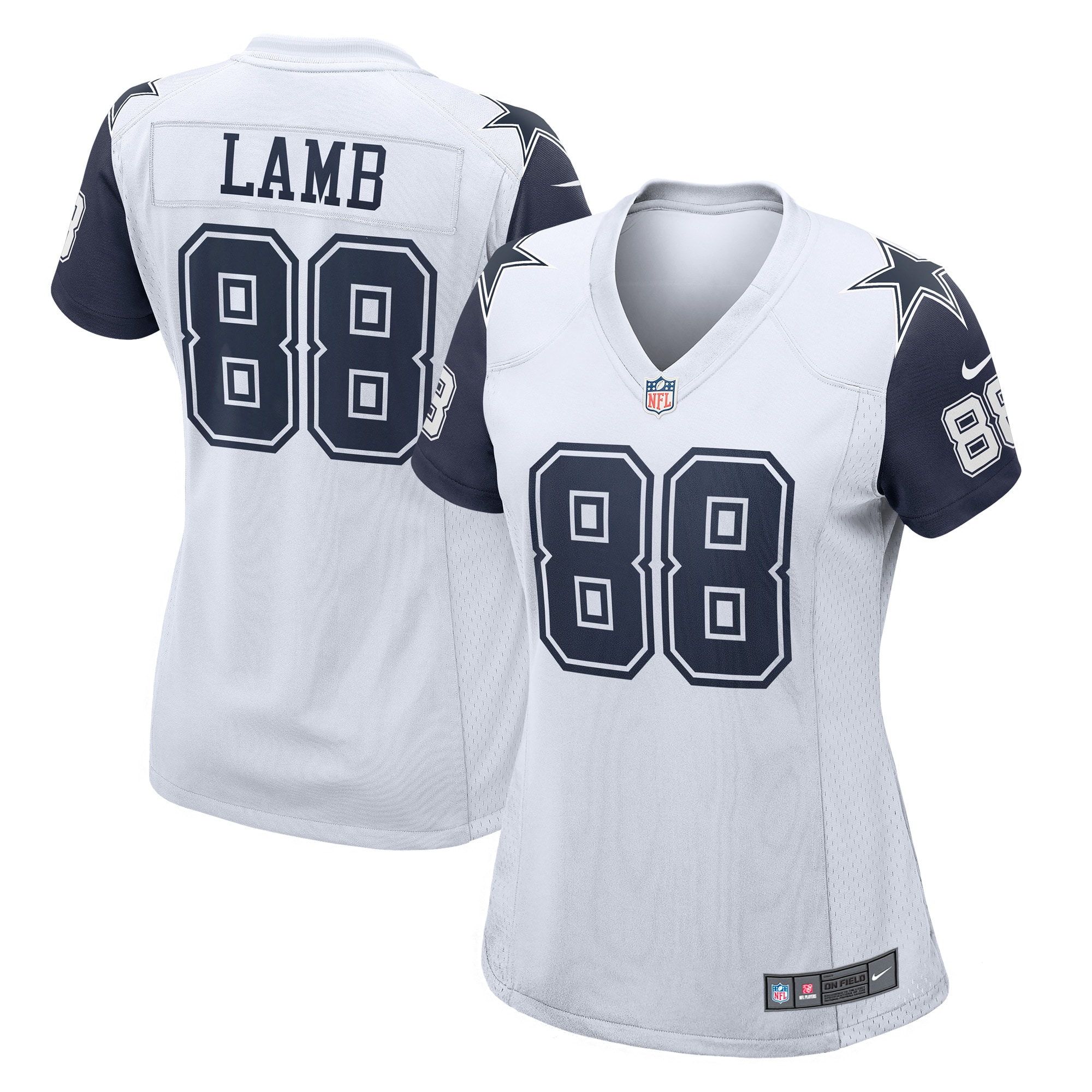 CeeDee Lamb Dallas Cowboys Nike Women's 2nd Alternate Game Jersey - White - vstockx