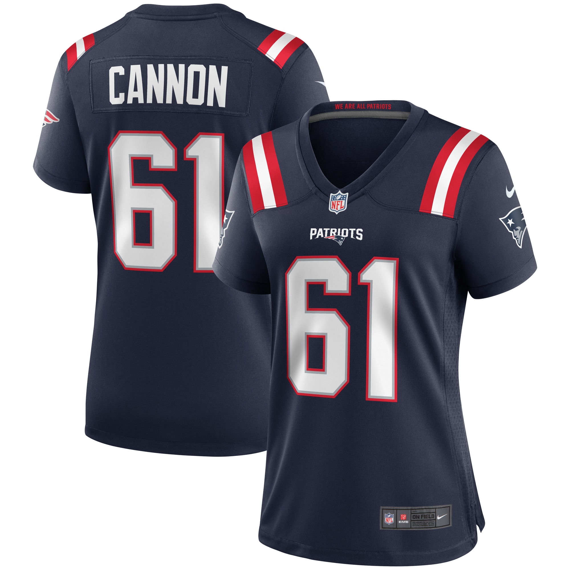 Marcus Cannon New England Patriots Nike Women's Game Jersey - Navy - vstockx