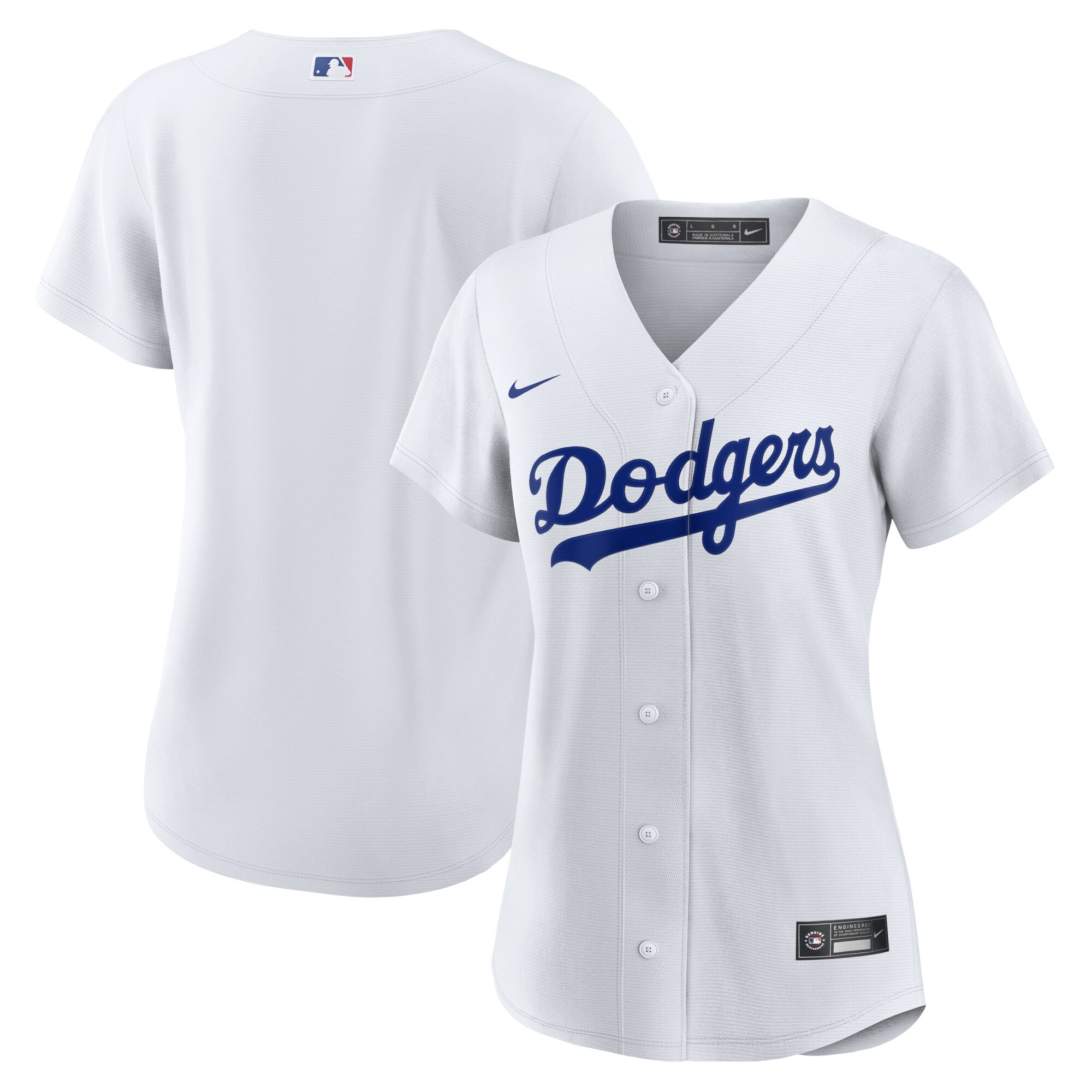 Los Angeles Dodgers Nike Women's Home Blank Replica Jersey - White - vstockx