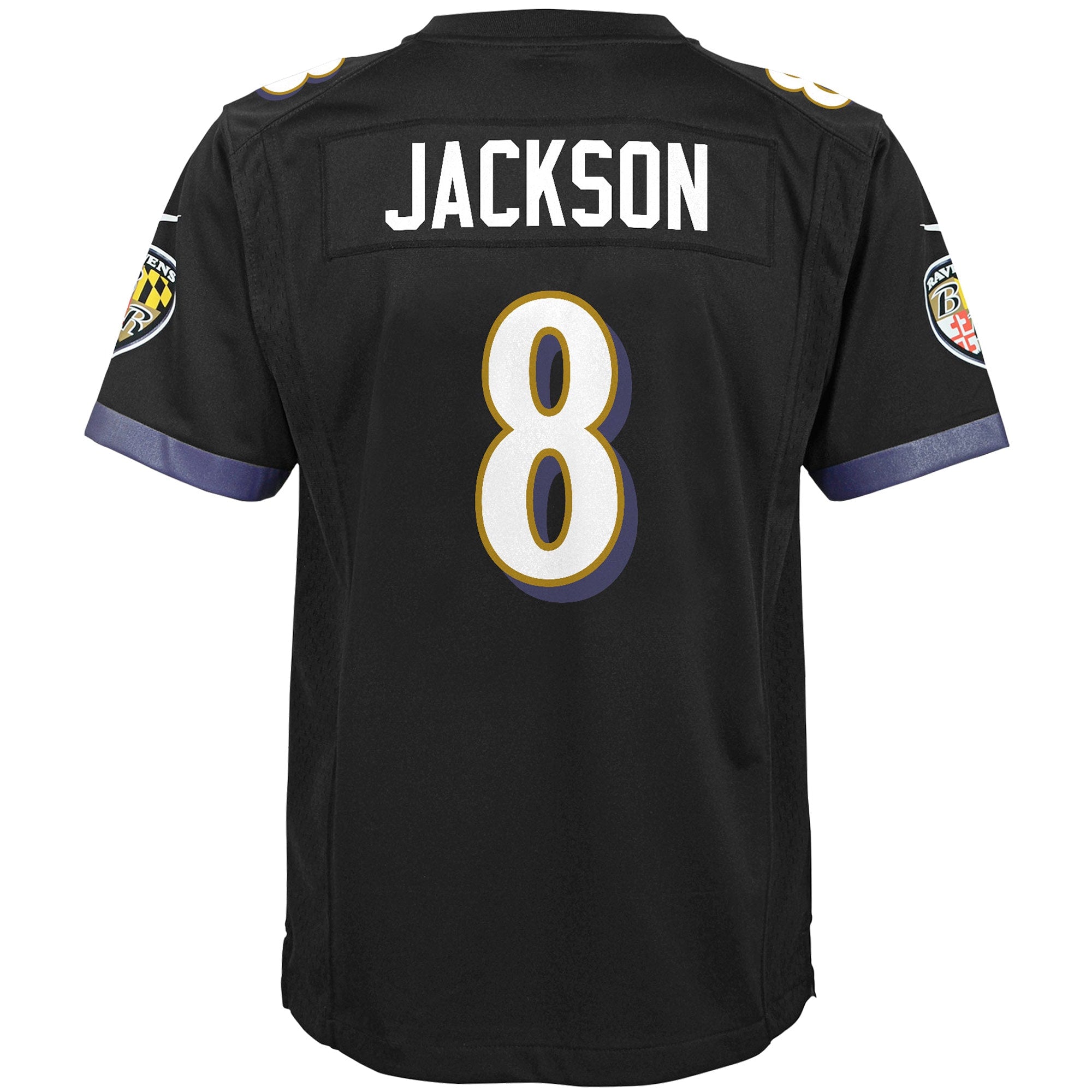 Youth Nike Lamar Jackson Black Baltimore Ravens Game Jersey - vstockx