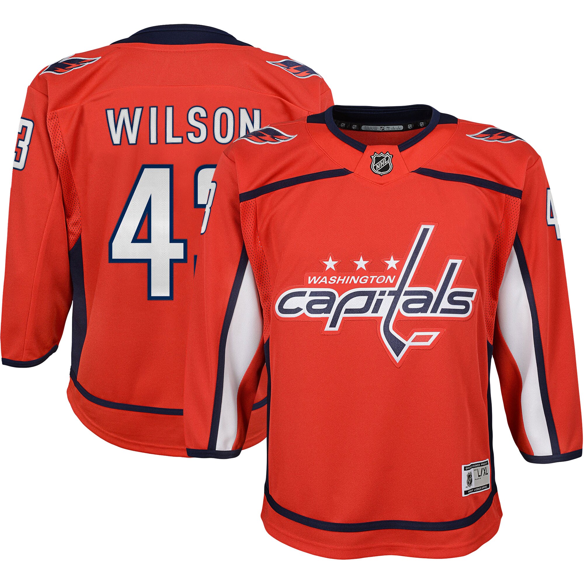 Tom Wilson Washington Capitals Youth 2022/23 Premier Player Jersey - Red - vstockx