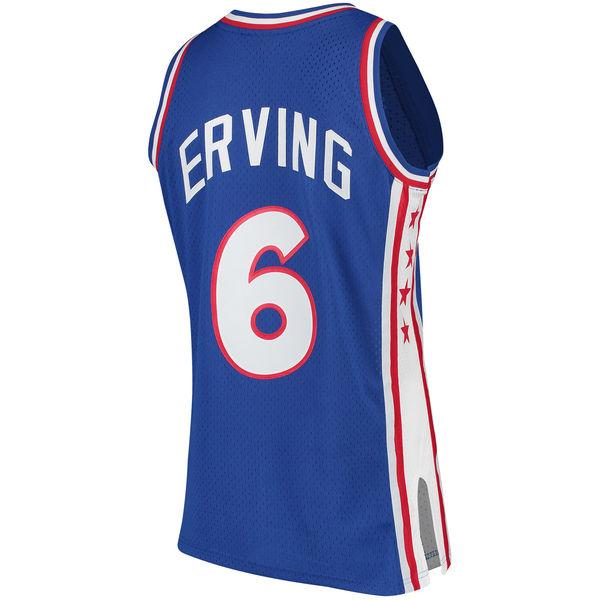 Mens Philadelphia 76ers Julius Erving Mitchell & Ness Royal Hardwood Classics Swingman Jersey - vstockx