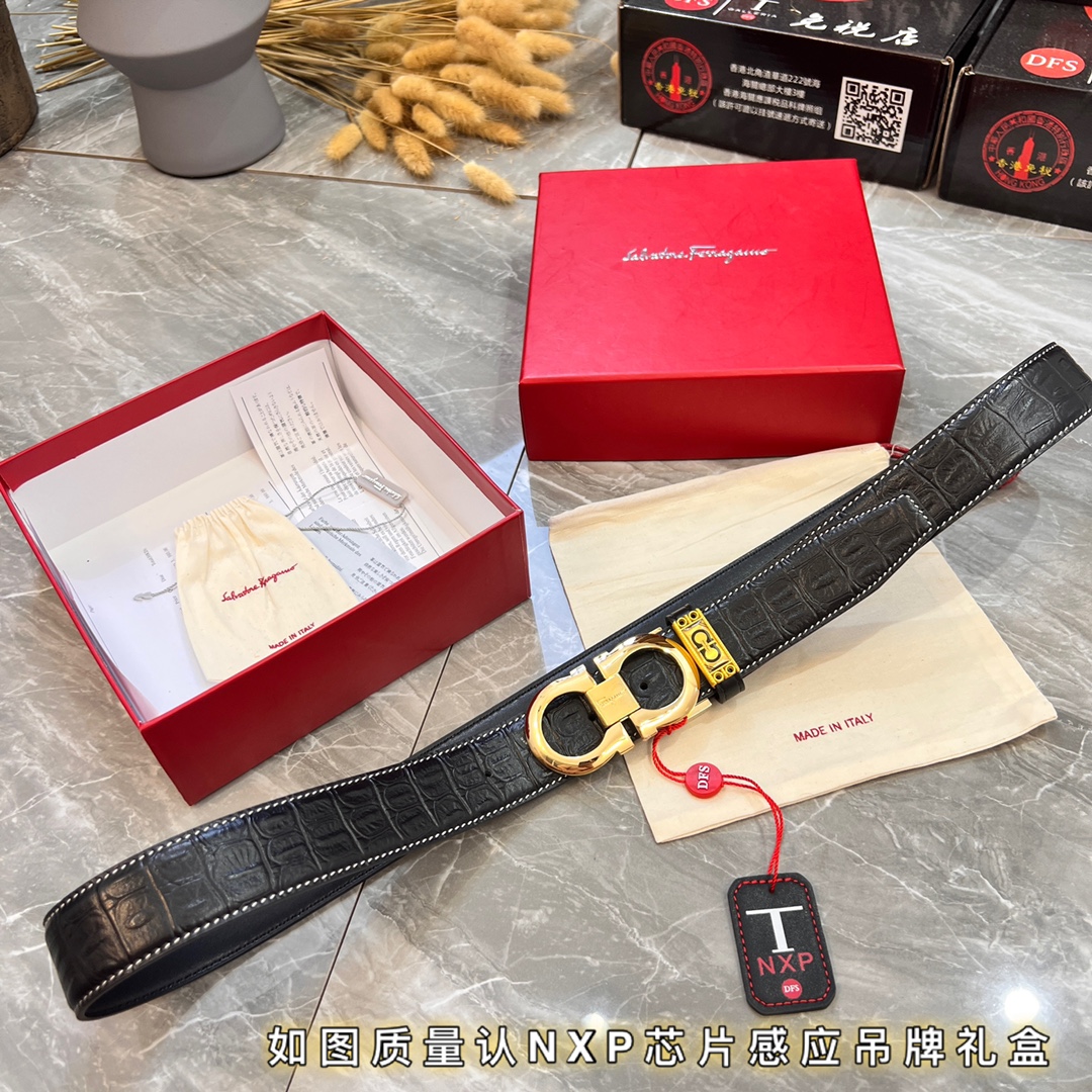 Streetwear Belt Ferragamo 320077 size:3.5cm - vstockx