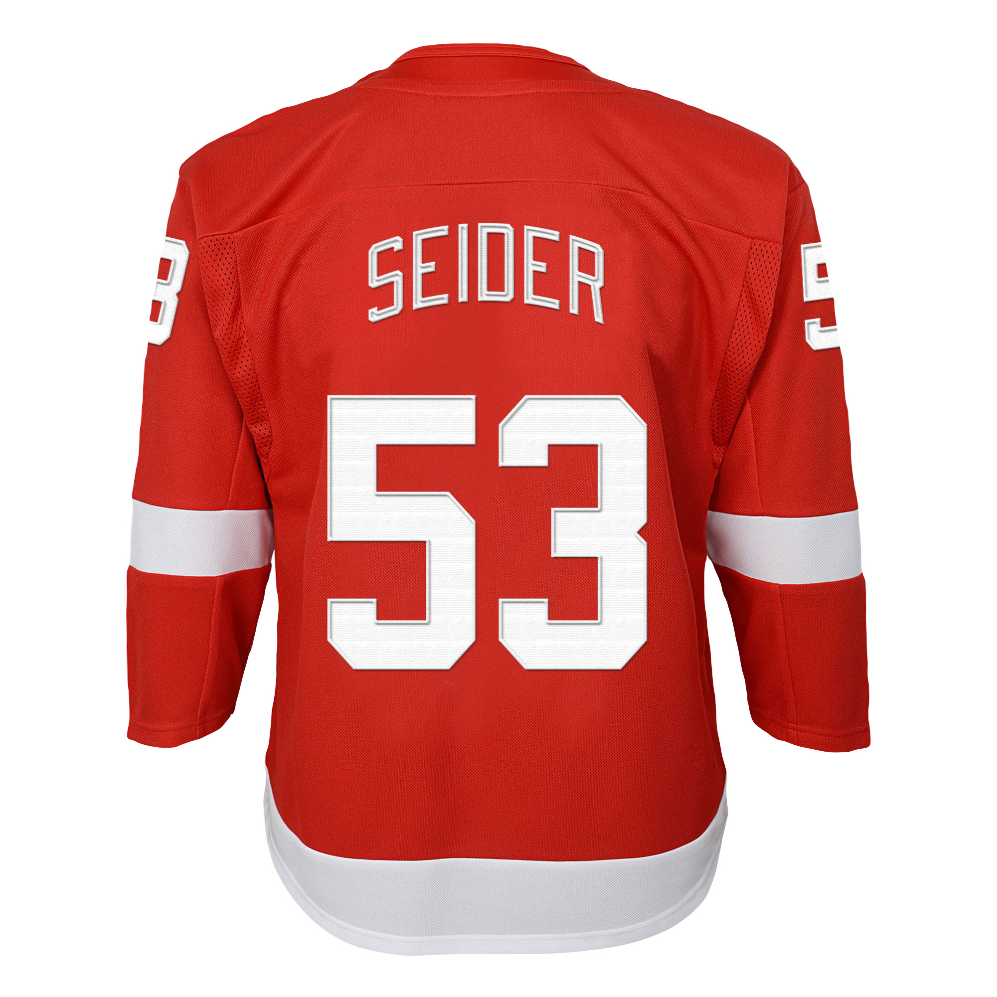 Moritz Seider Detroit Red Wings Youth 2022/23 Premier Player Jersey - Red - vstockx