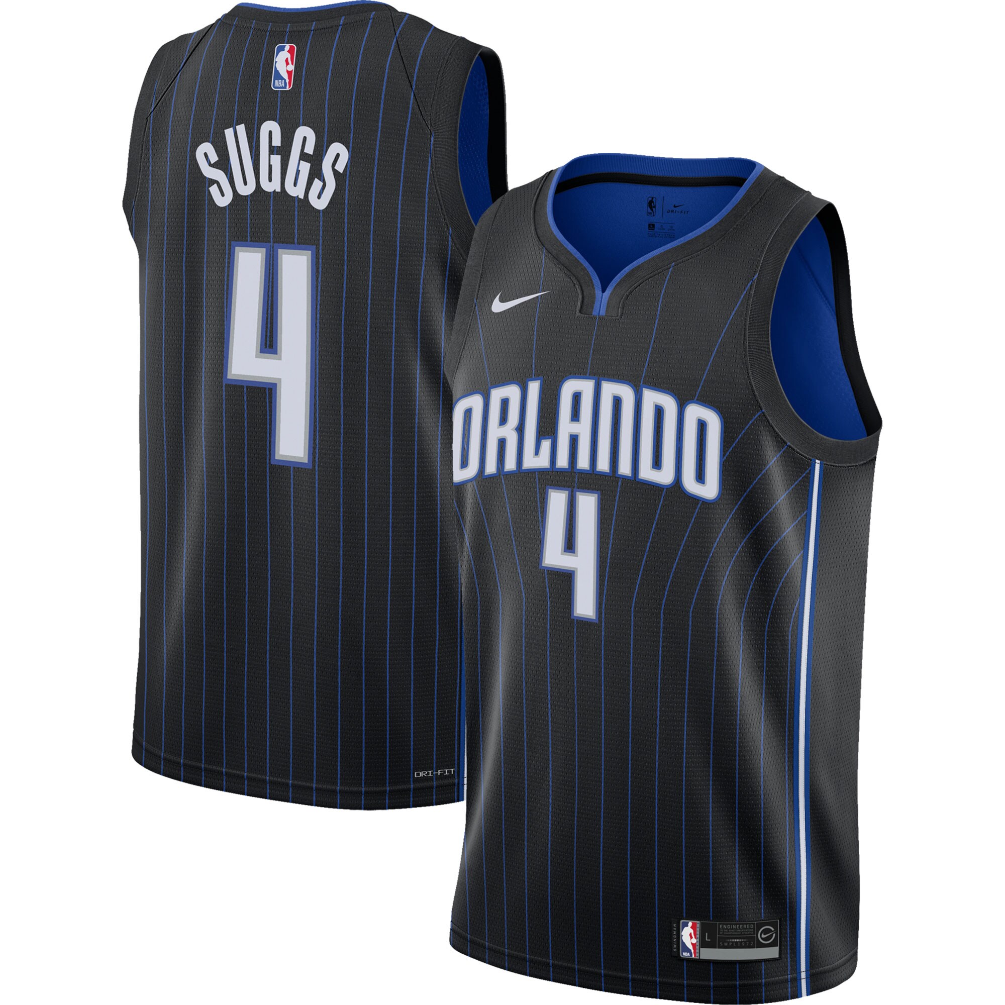 Jalen Suggs Orlando Magic Nike Youth 2021/22 Swingman Jersey - Icon Edition - Black - vstockx