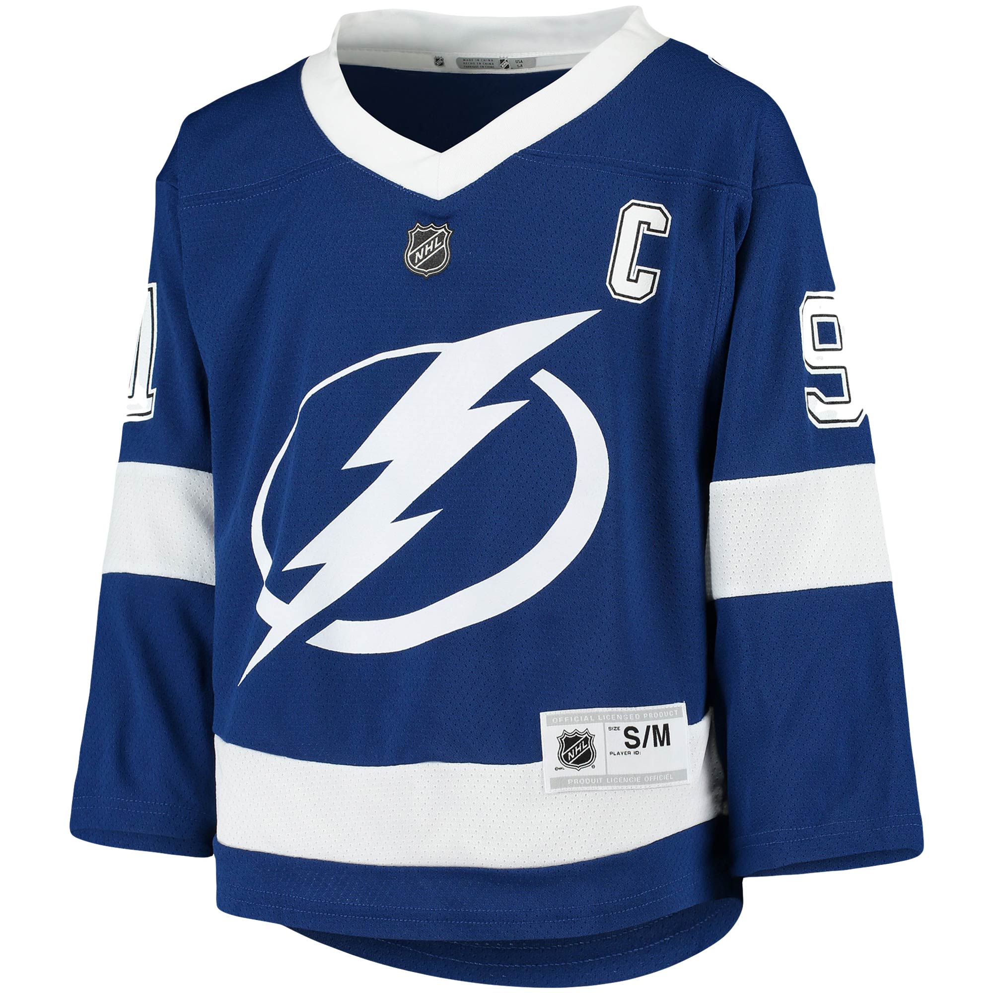 Steven Stamkos Tampa Bay Lightning Youth Home Replica Player Jersey - Blue - vstockx