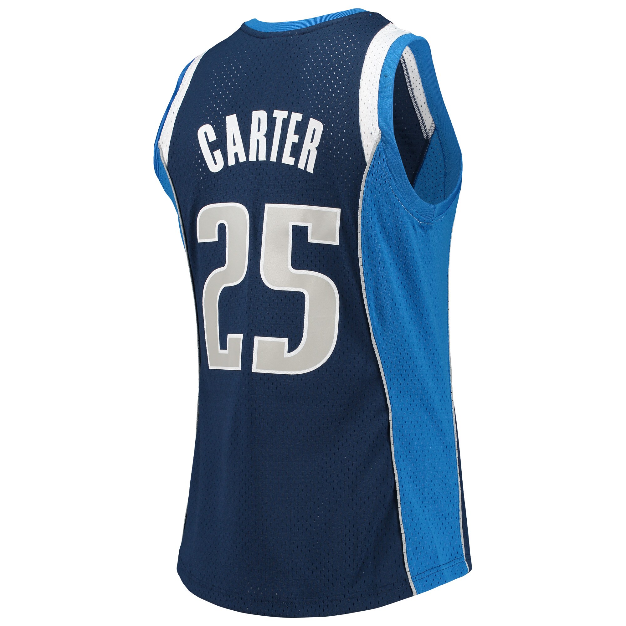 Vince Carter Dallas Mavericks Mitchell & Ness Hardwood Classics Swingman Jersey - Navy - vstockx