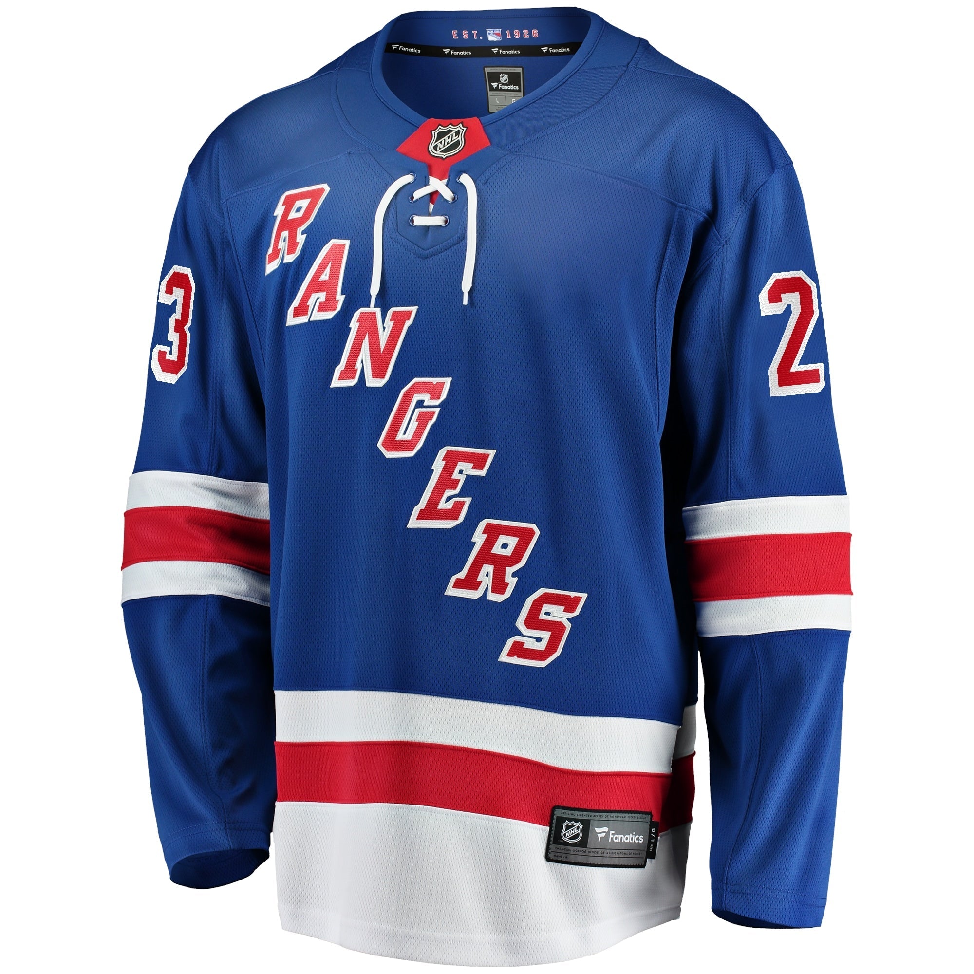 Men's Fanatics Branded Adam Fox Blue New York Rangers Home Premier Breakaway Player Jersey - vstockx
