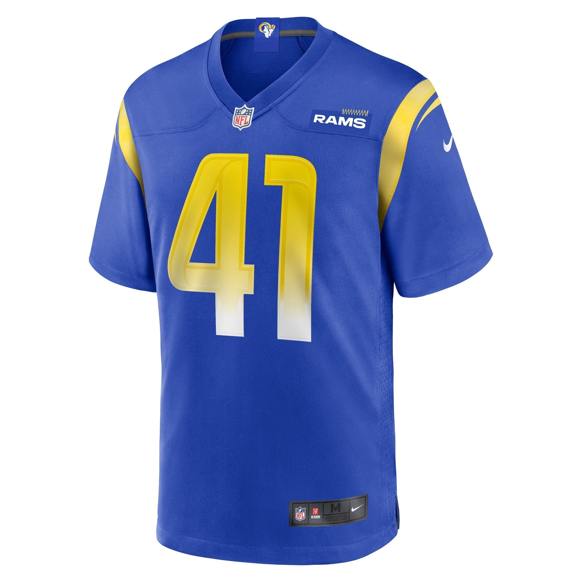 Men's Nike Dan Isom Royal Los Angeles Rams Game Player Jersey - vstockx