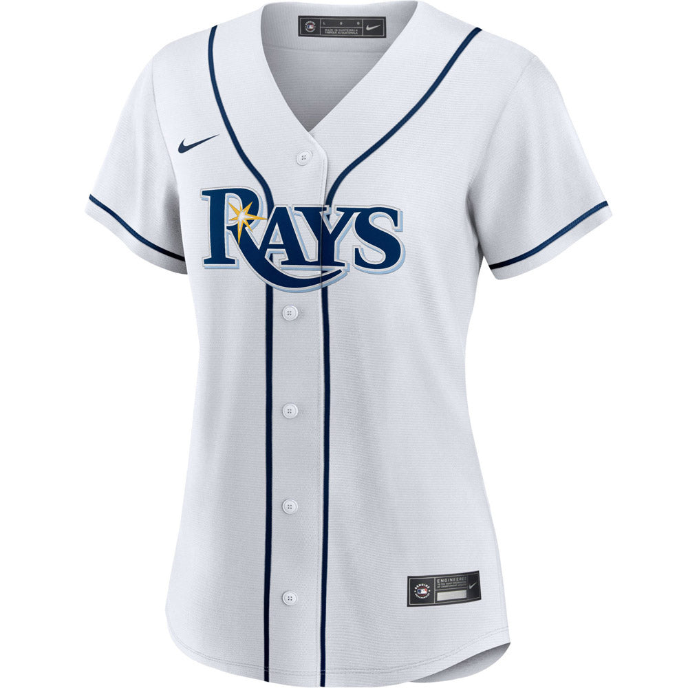 Women's Tampa Bay Rays Wander Franco Cool Base Replica Home Jersey - White - vstockx